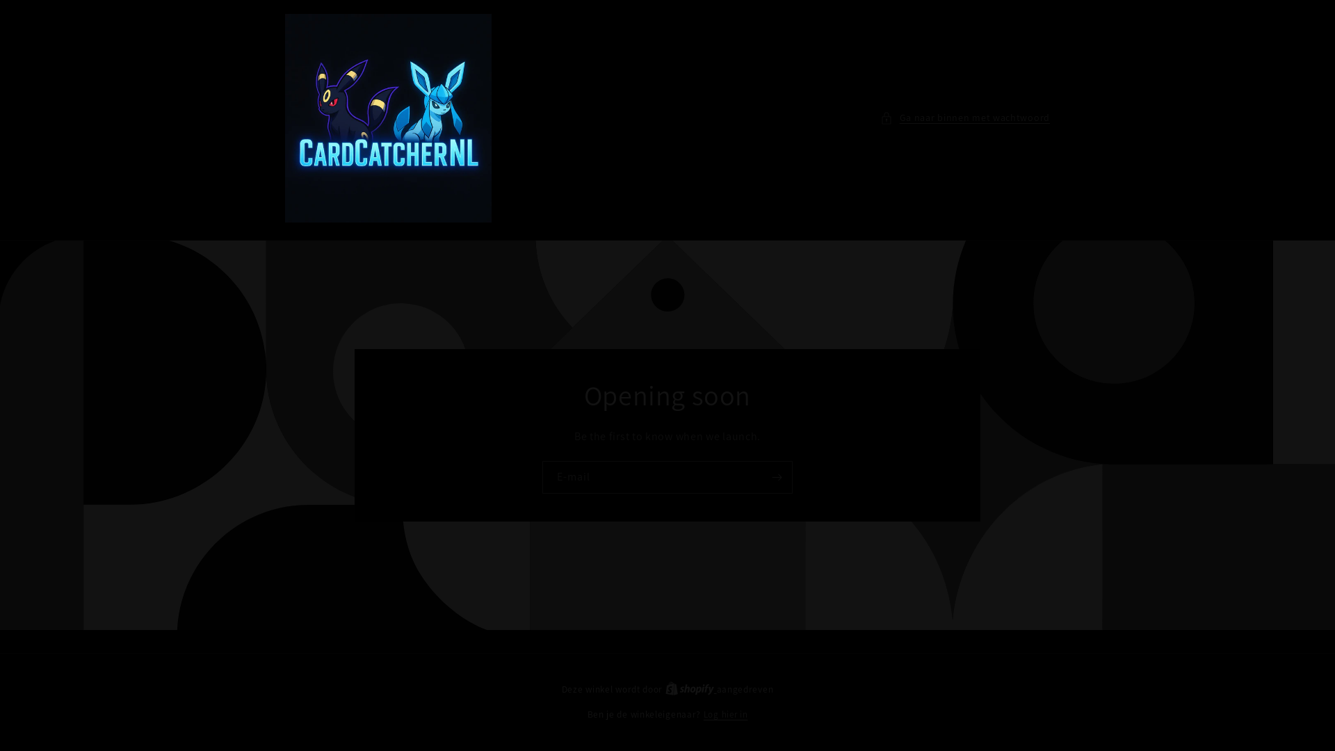 website screenshot of https://cardcatchernl.nl/