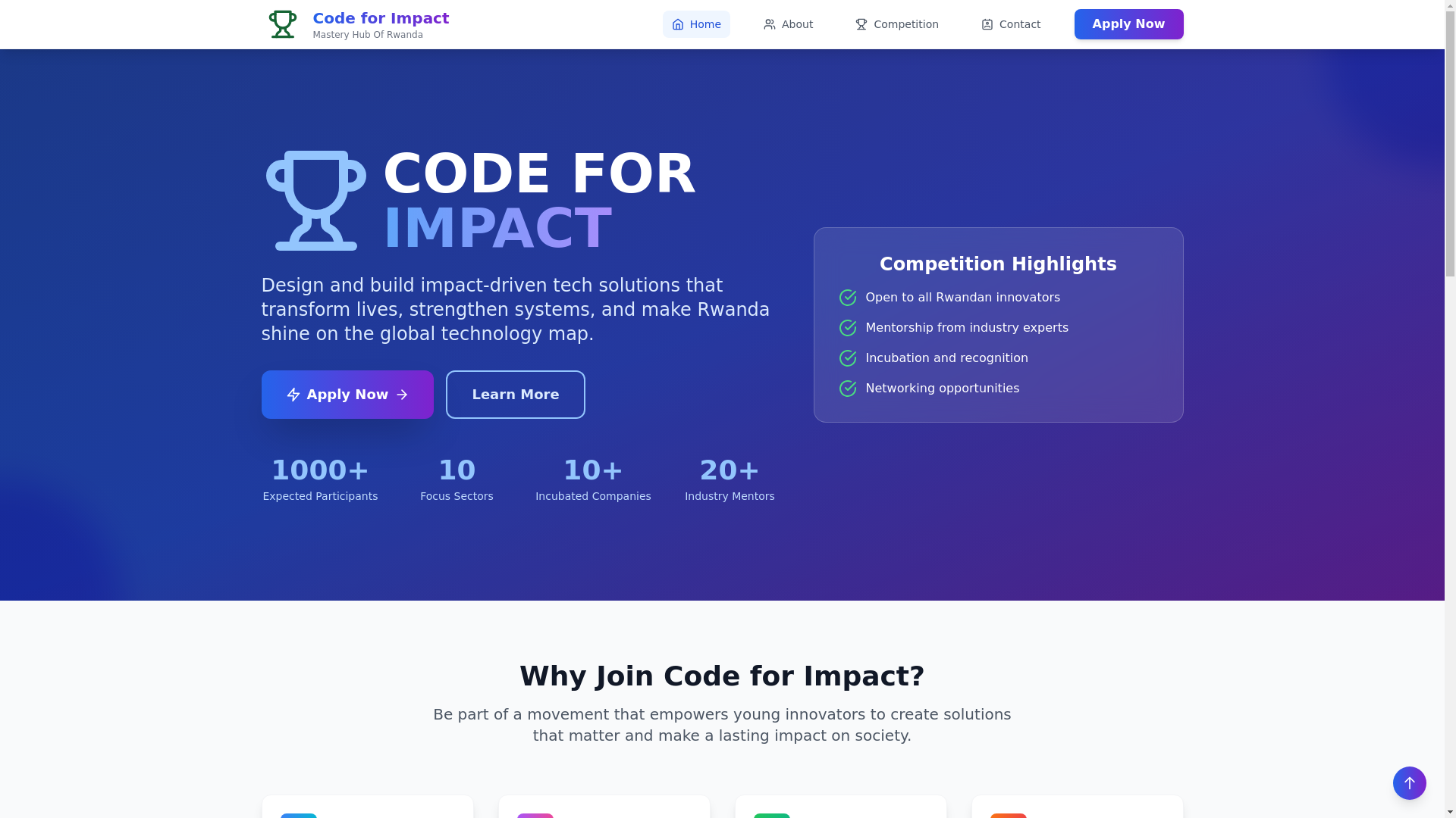 website screenshot of https://codeimpact-d5i.pages.dev/