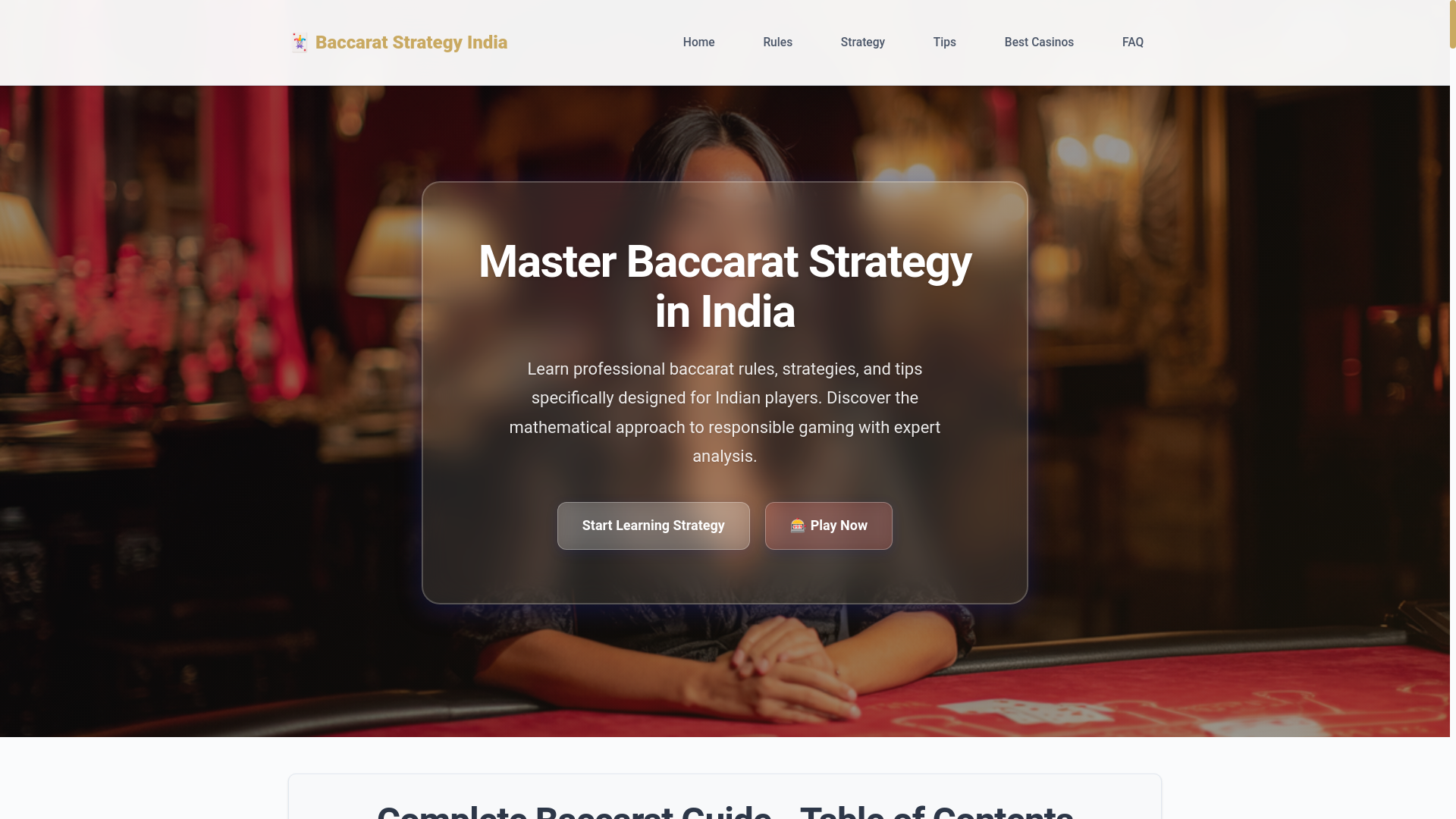 website screenshot of https://play-baccarat-live.com/