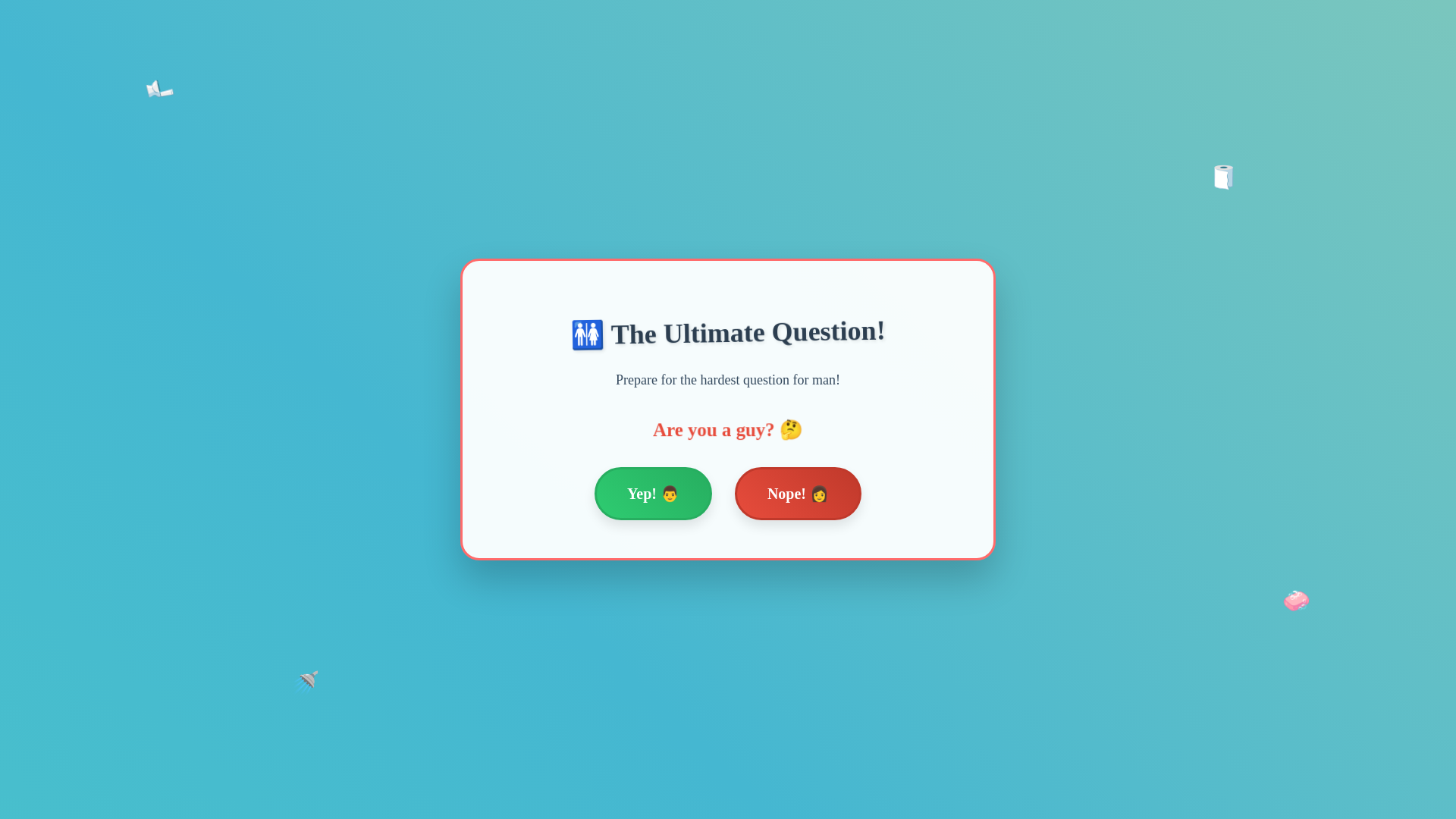 website screenshot of https://hardestquestionfor.men/