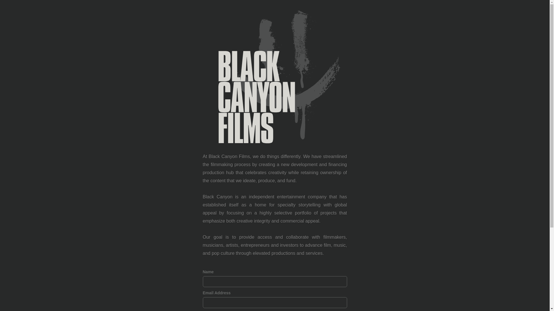 website screenshot of https://filmblackcanyon.com/