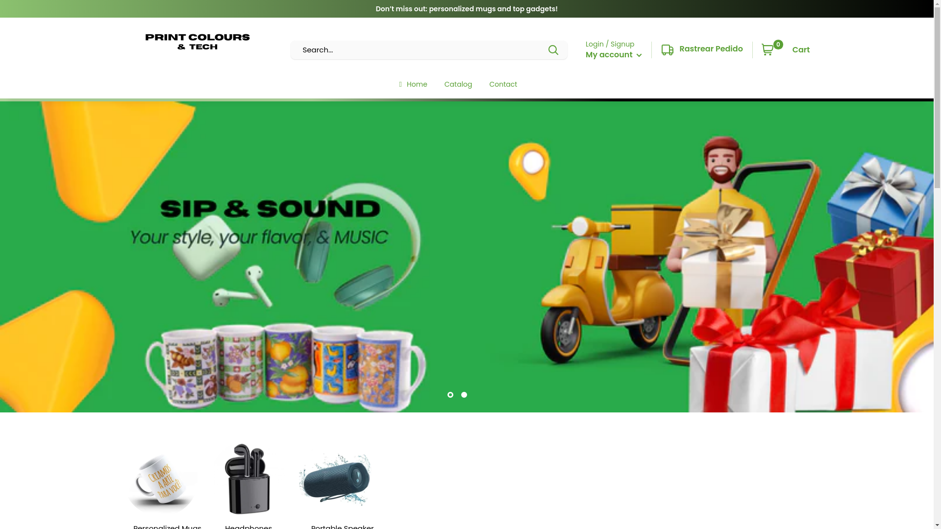 website screenshot of https://printscolourstech.com/