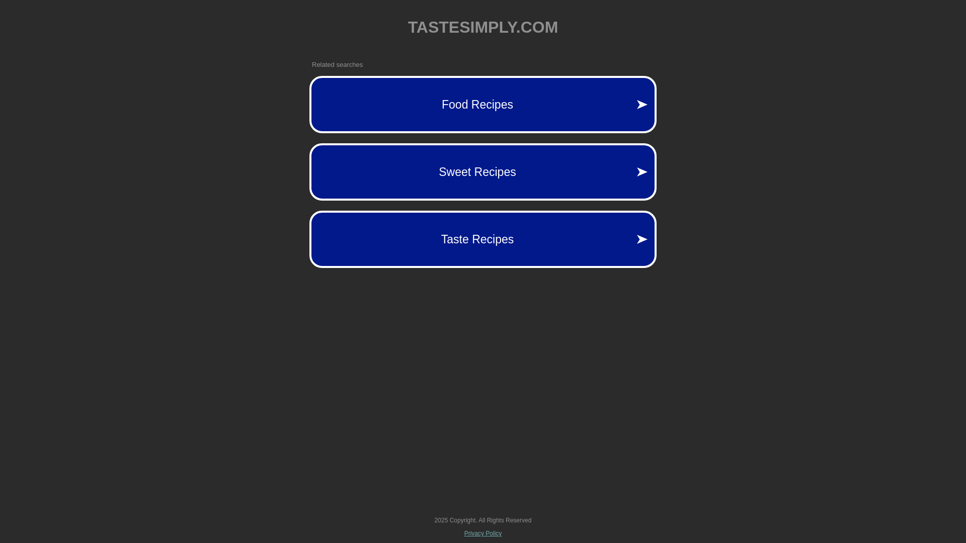 website screenshot of https://tastesimply.com/