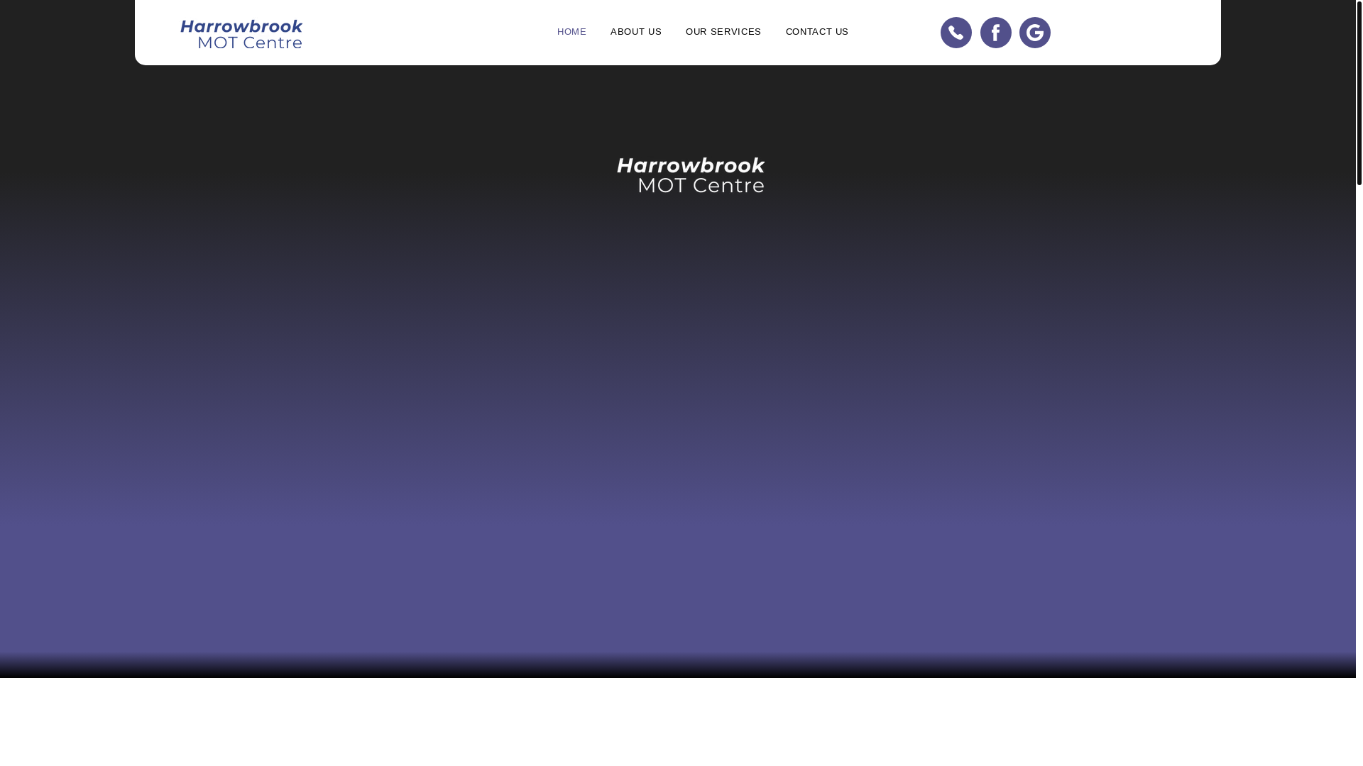 website screenshot of https://harrowbrookmot.co.uk/