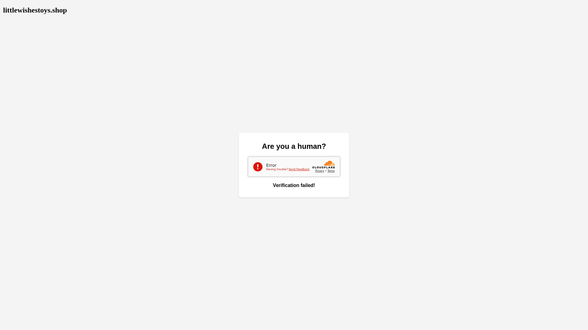website screenshot of http://littlewishestoys.shop/