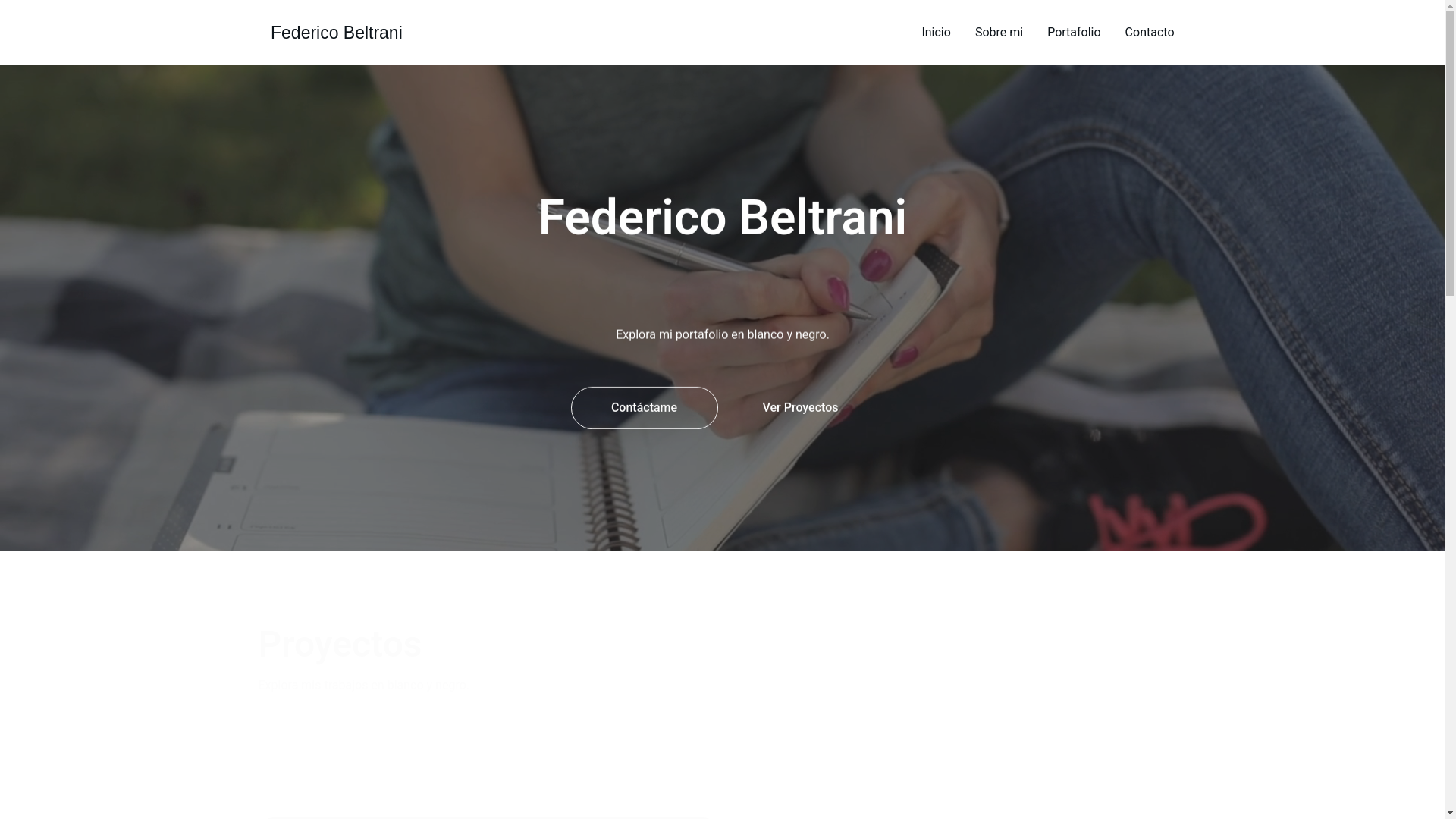 website screenshot of https://federicobeltrani.it/