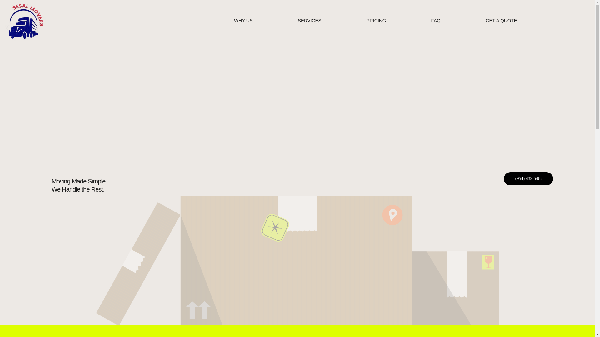 website screenshot of https://sesalmoversfl.com/