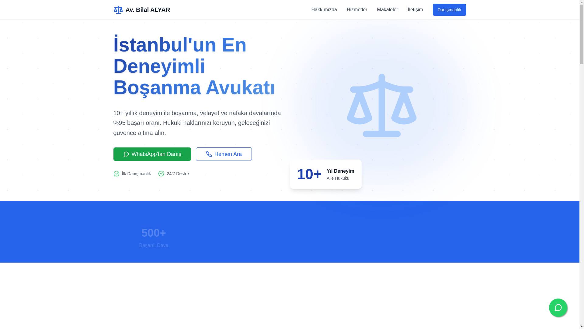 website screenshot of https://bilalalyar.net/