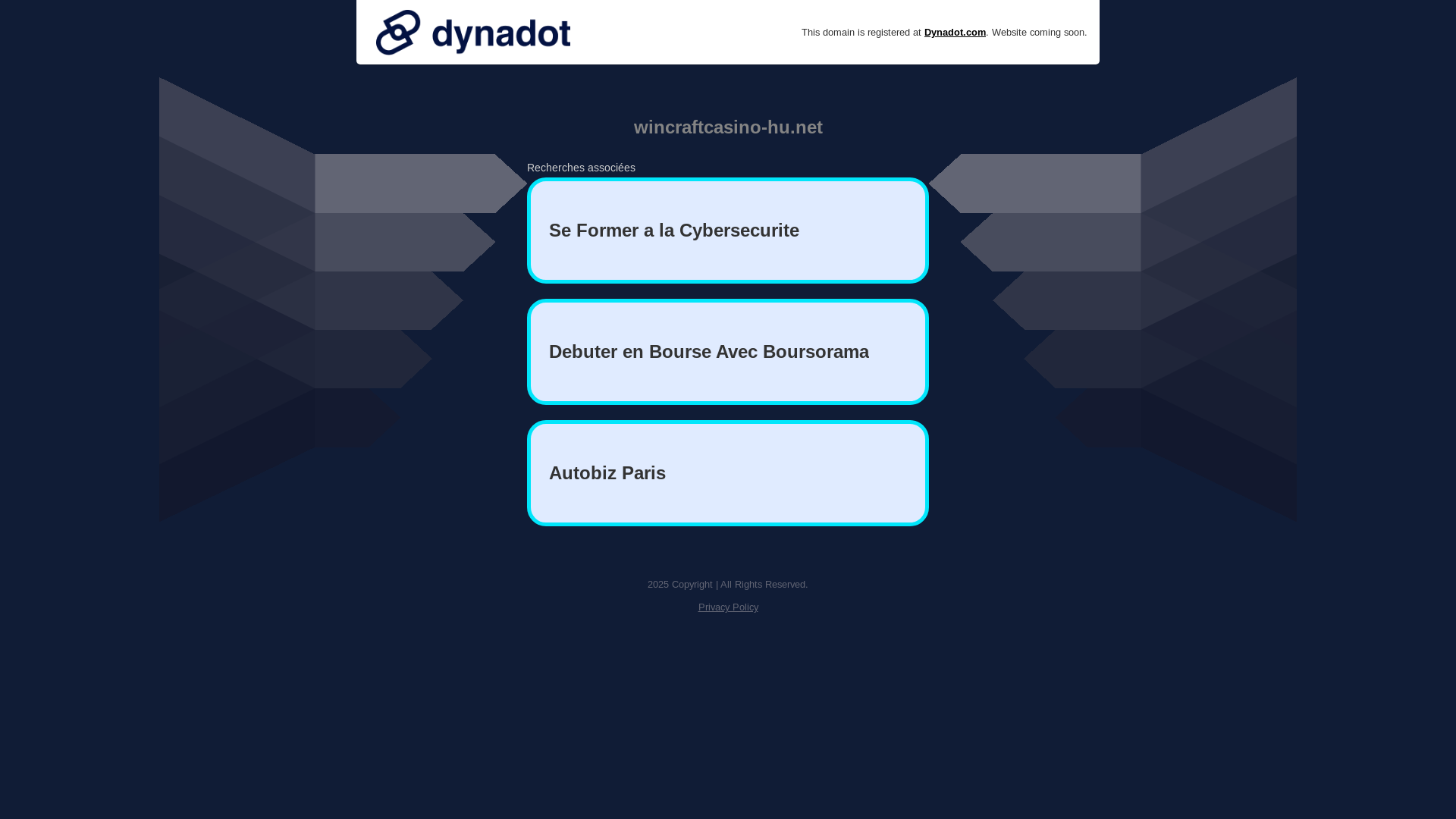 website screenshot of https://wincraftcasino-hu.net/