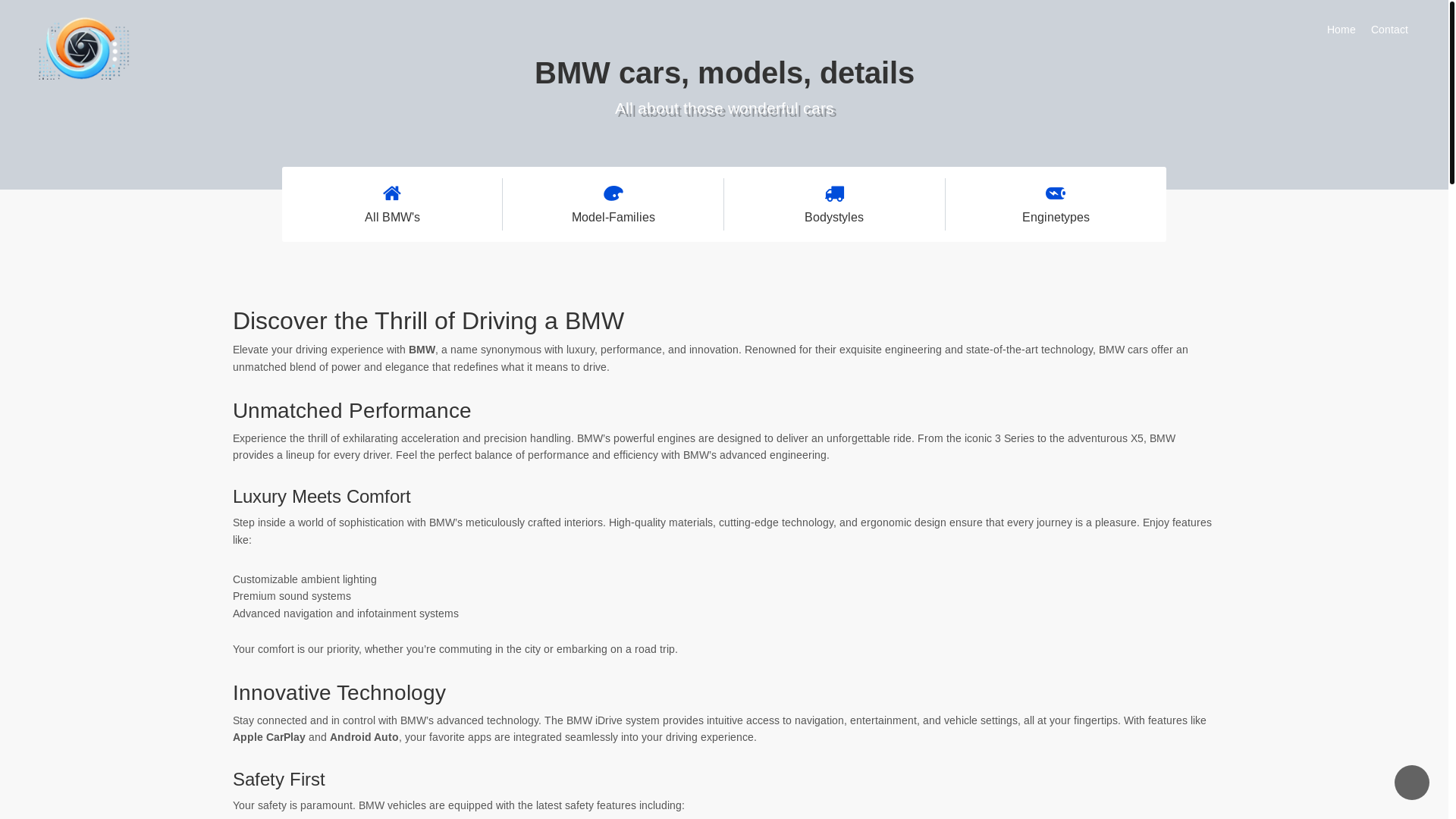 website screenshot of https://all-bmw-cars-in-lenas-forever-free-mega-directory.com/