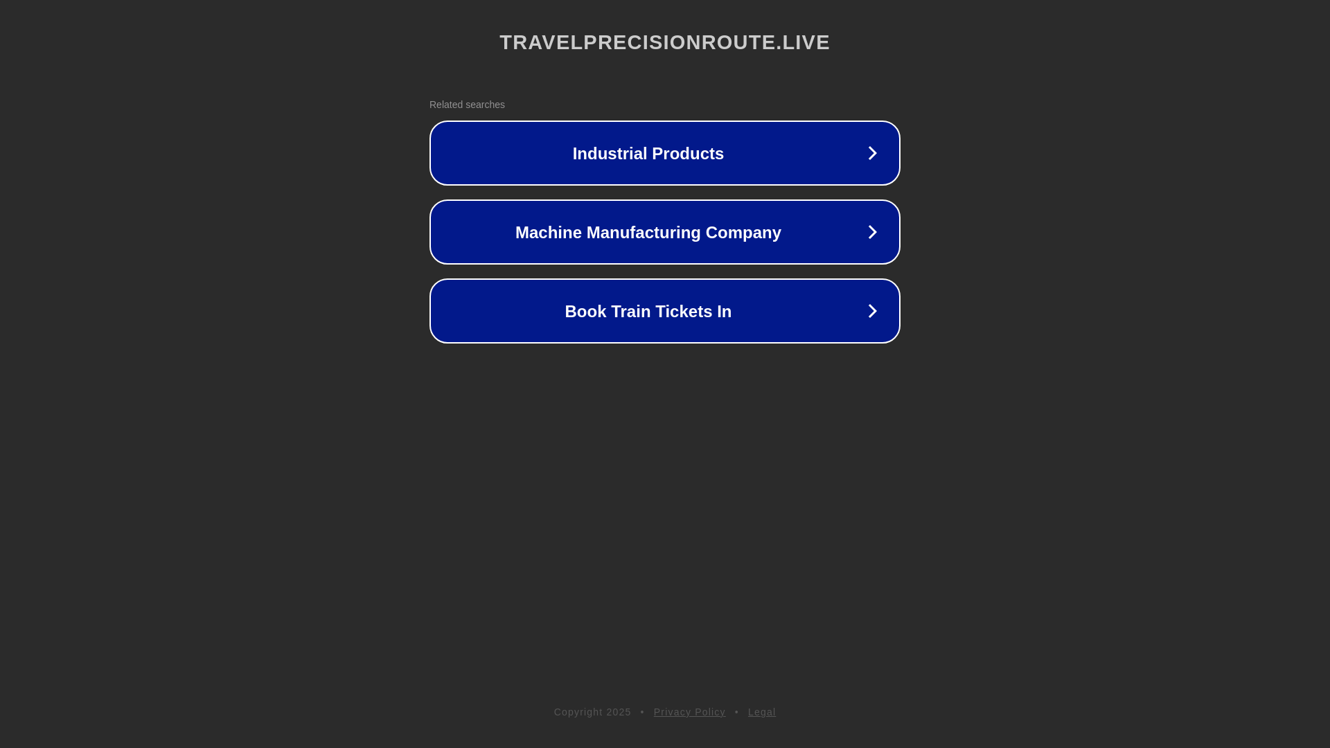 website screenshot of https://travelprecisionroute.live/
