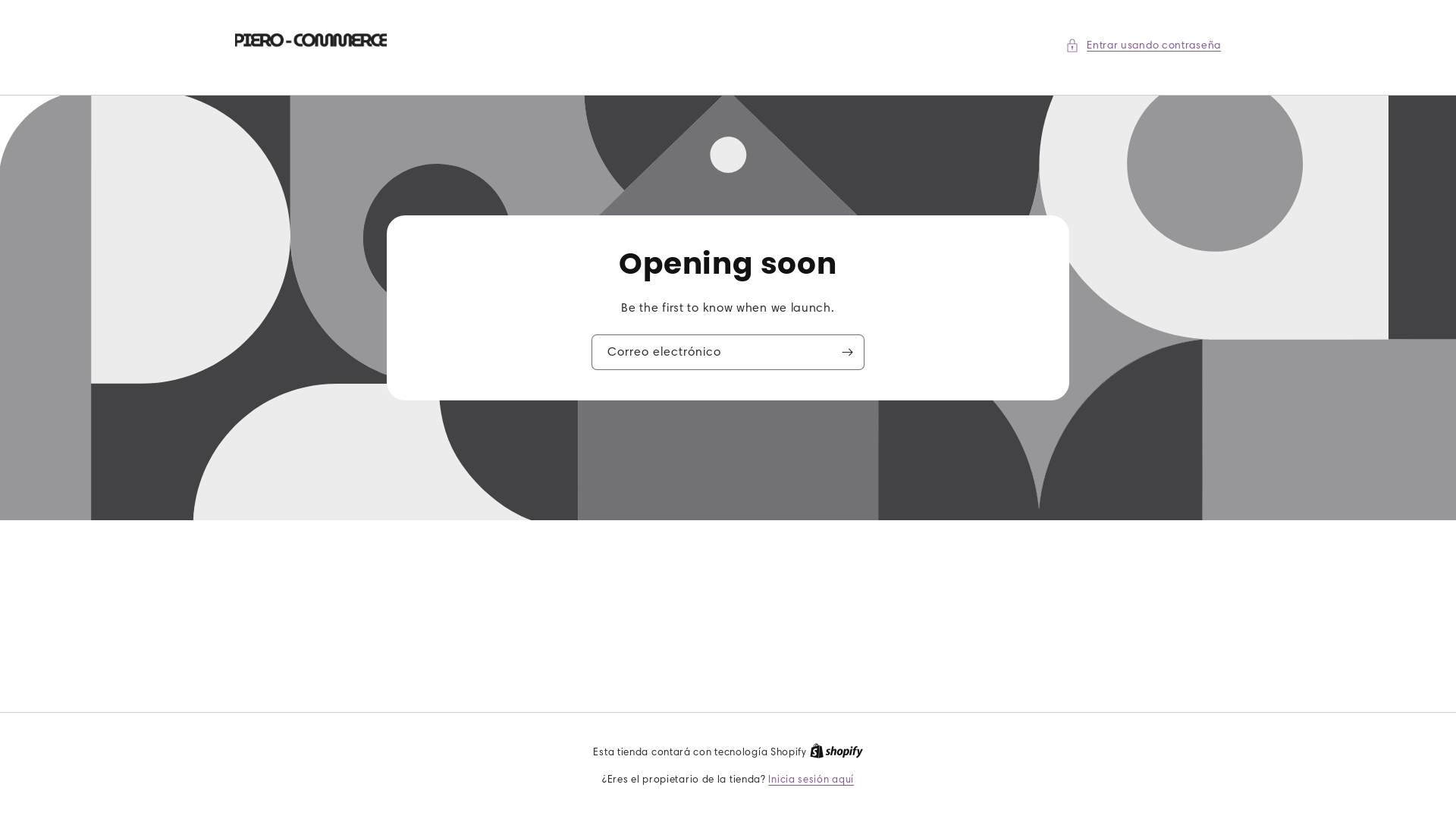 website screenshot of https://pierocommerce.store/
