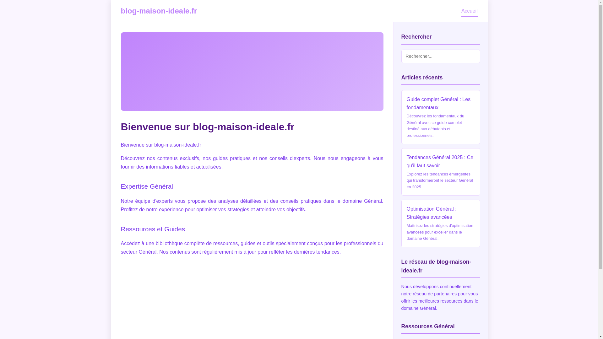 website screenshot of https://blog-maison-ideale.fr/