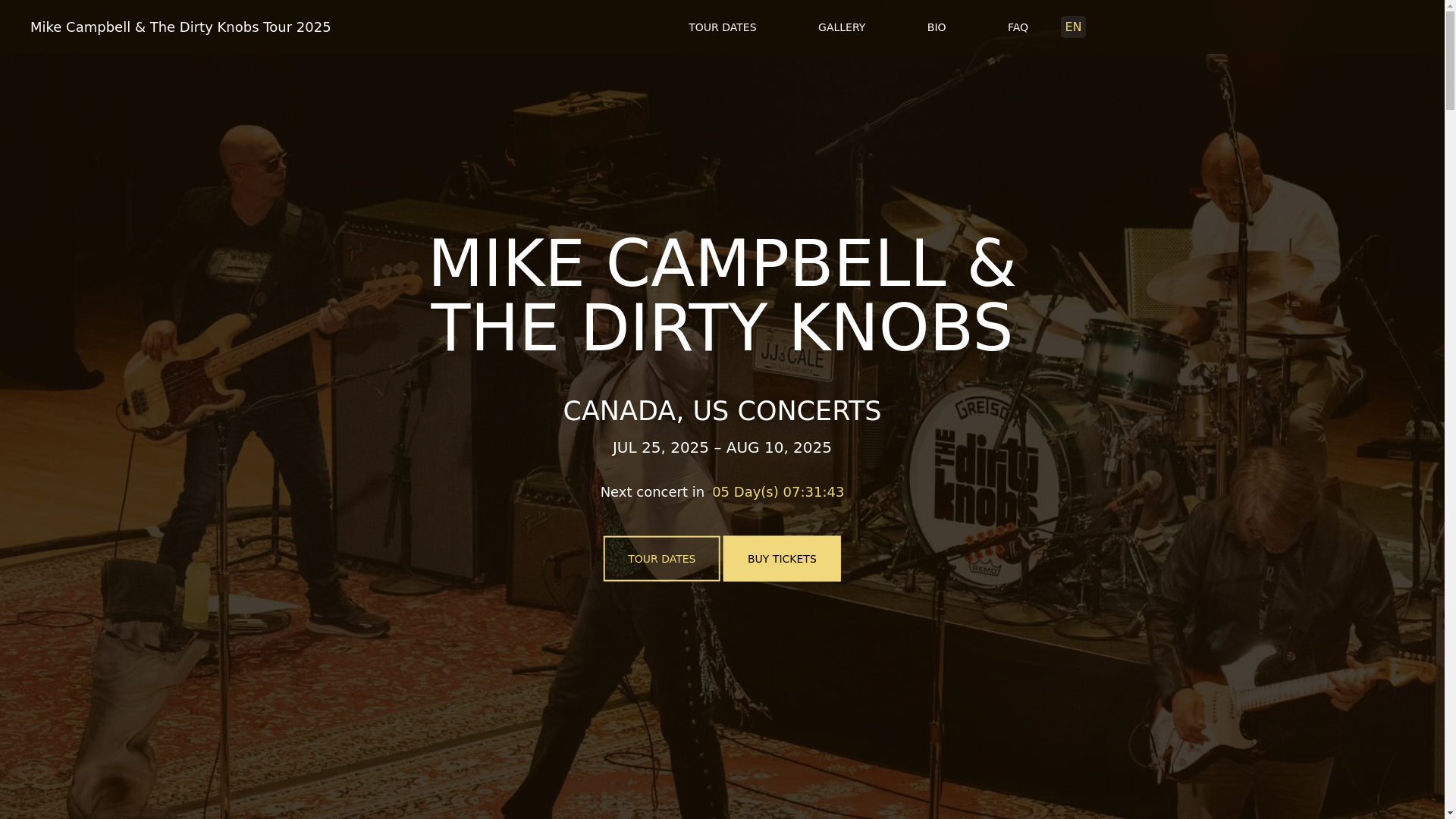website screenshot of https://mikecampbellandthedirtyknobstour-com-github-io.pages.dev/