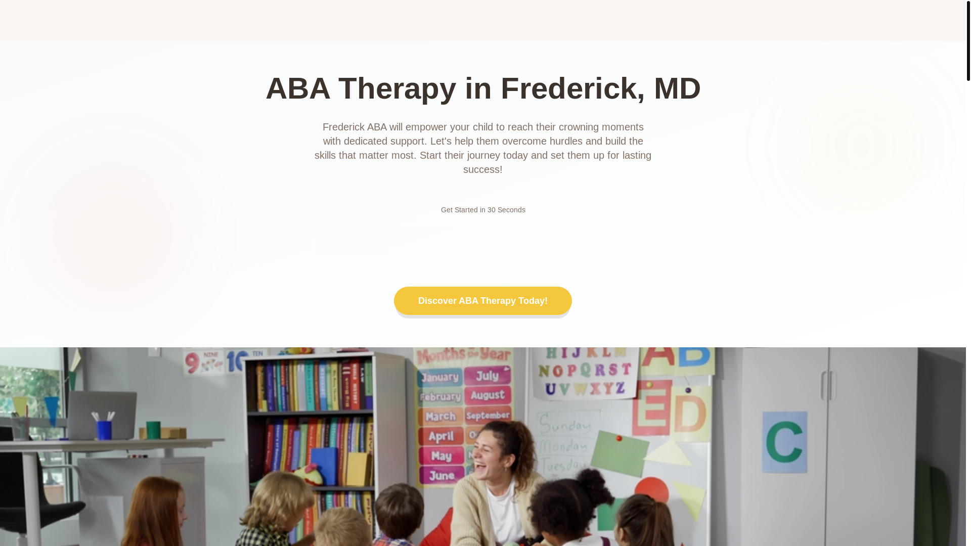 website screenshot of https://abatherapyfrederick.com/