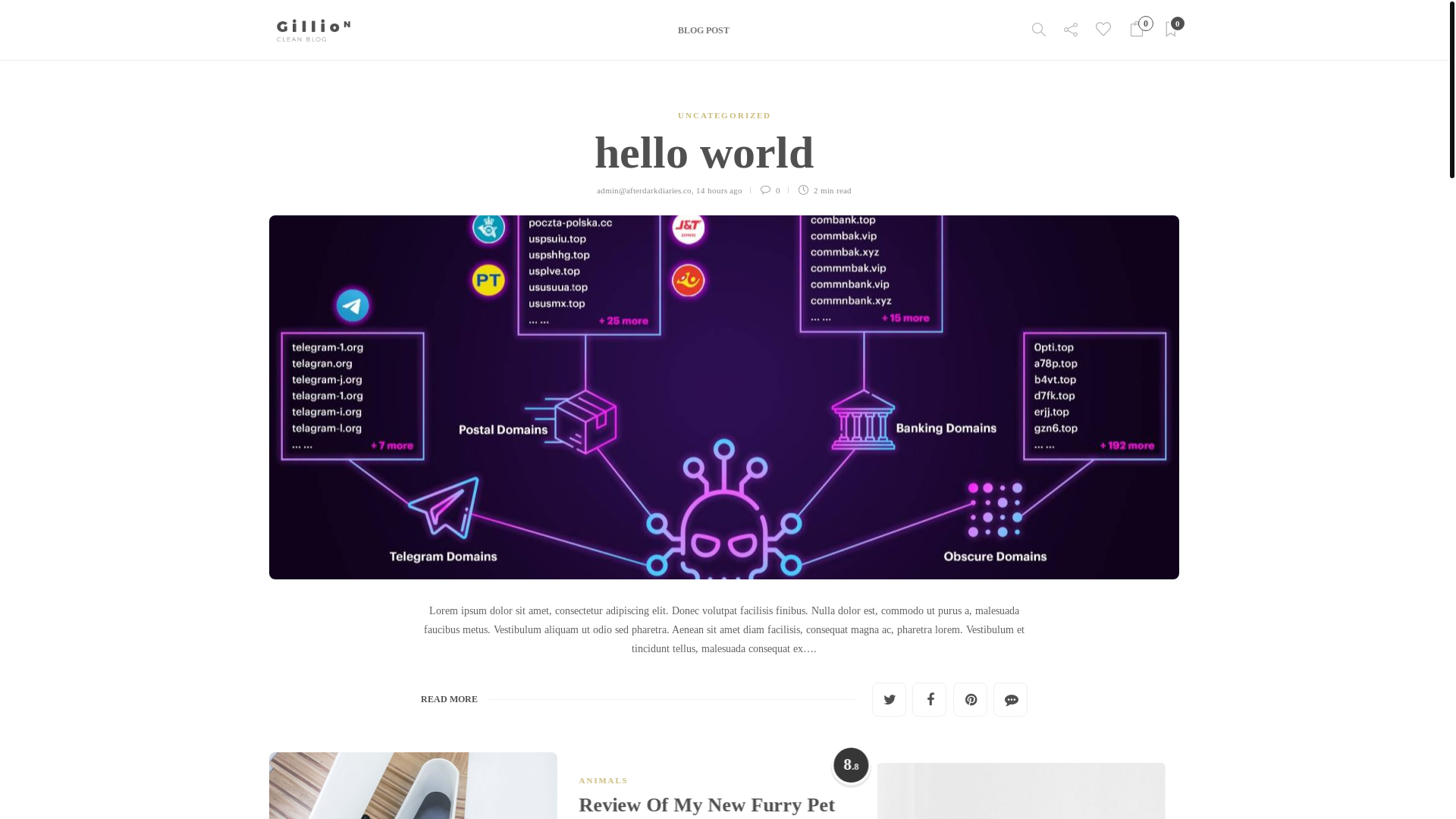 website screenshot of https://afterdarkdiaries.co/