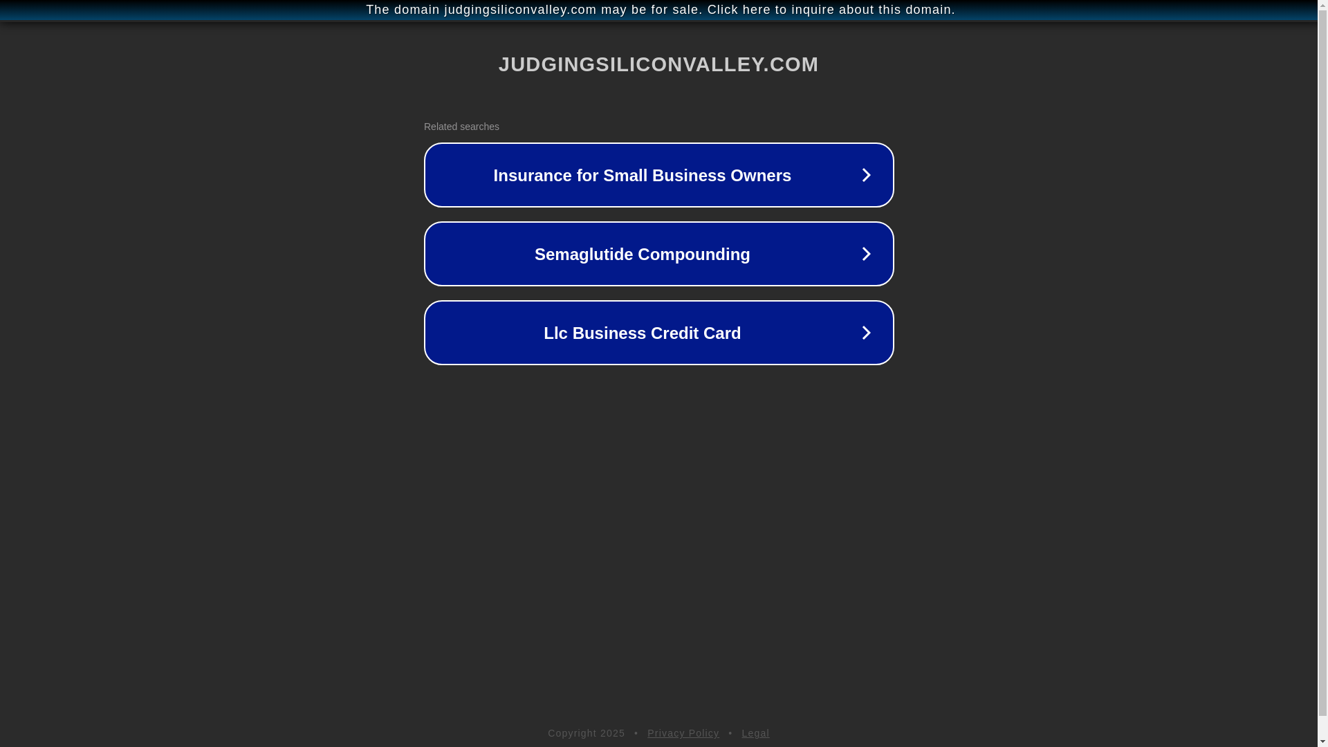 website screenshot of https://judgingsiliconvalley.com/