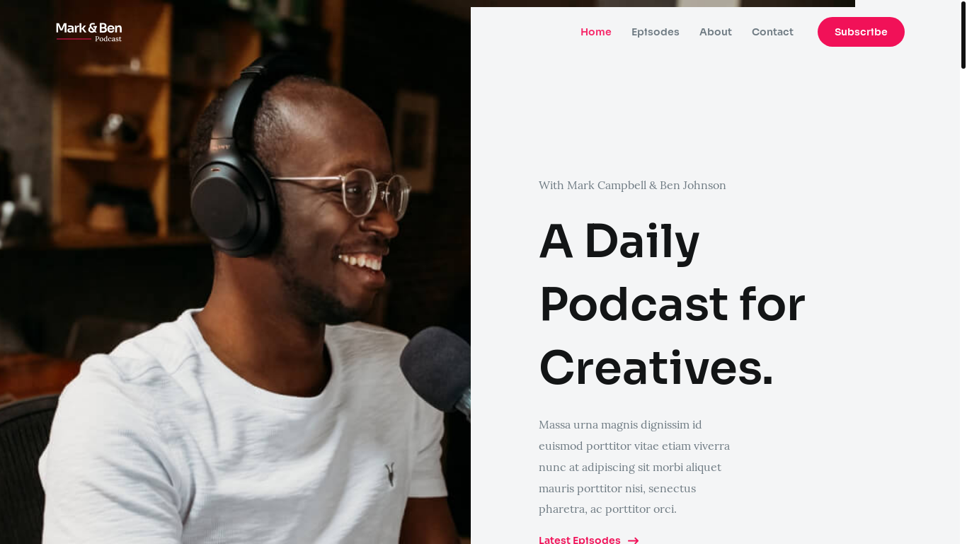website screenshot of https://podcademic.ch/