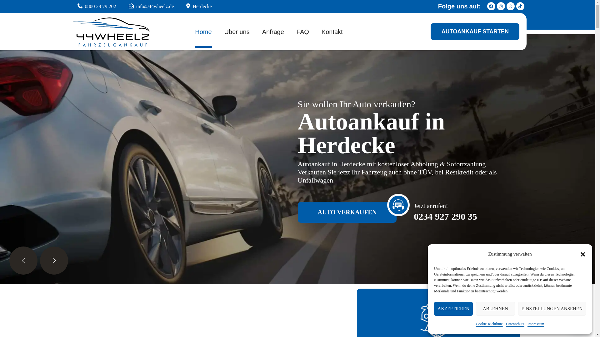 website screenshot of https://autoankauf-herdecke365.de/
