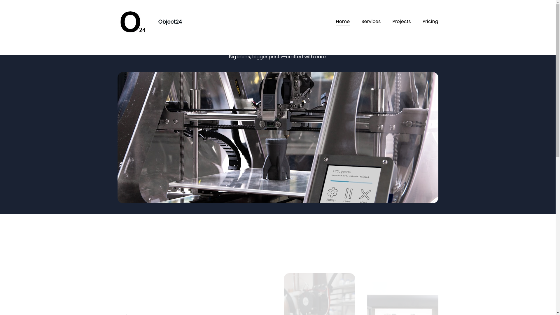 website screenshot of https://object24inc.com/