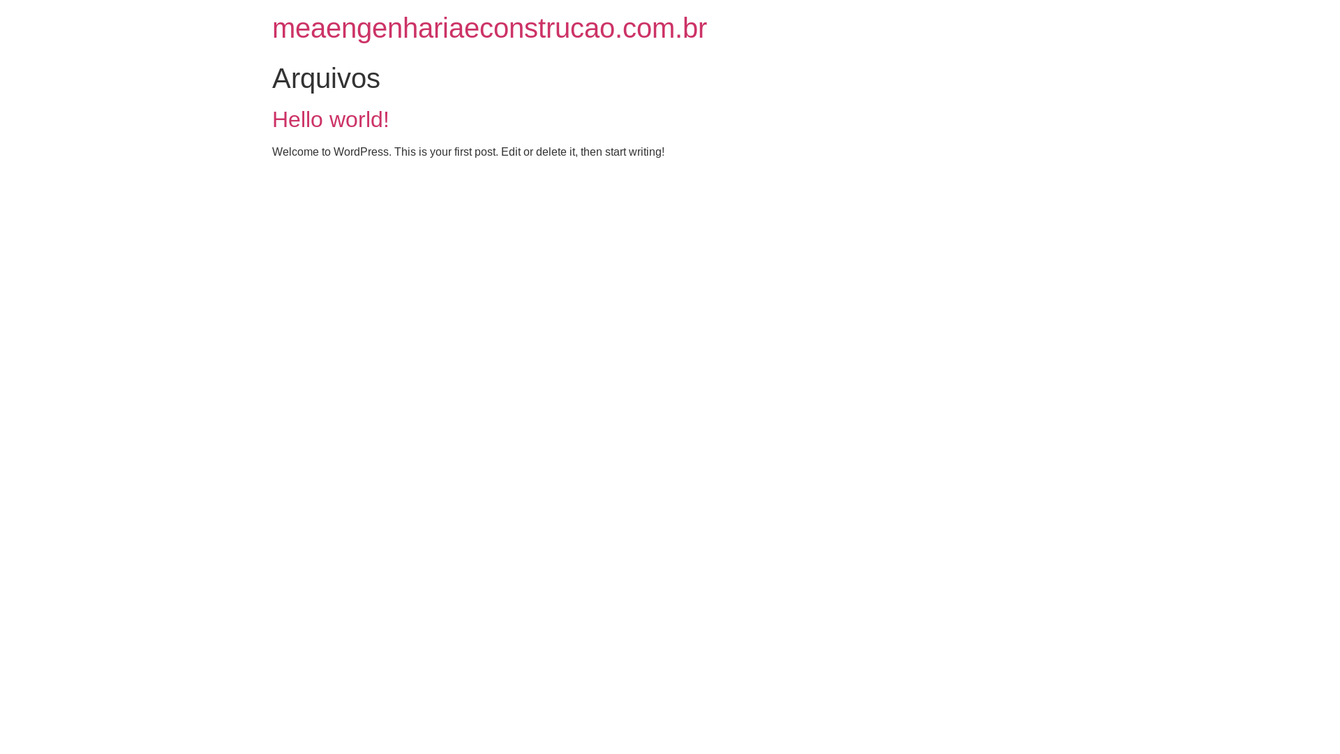 website screenshot of https://meaengenhariaeconstrucao.com.br/