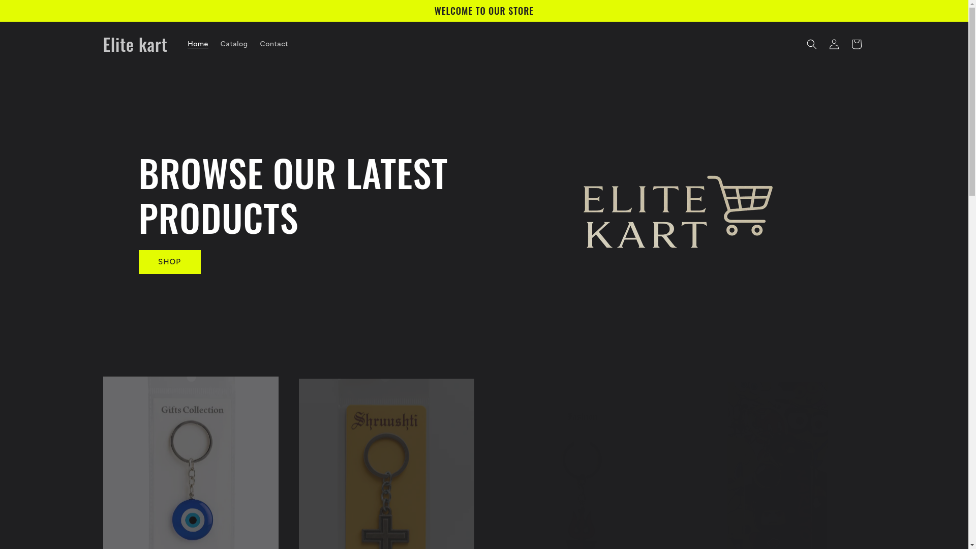 website screenshot of https://elitekart.us/