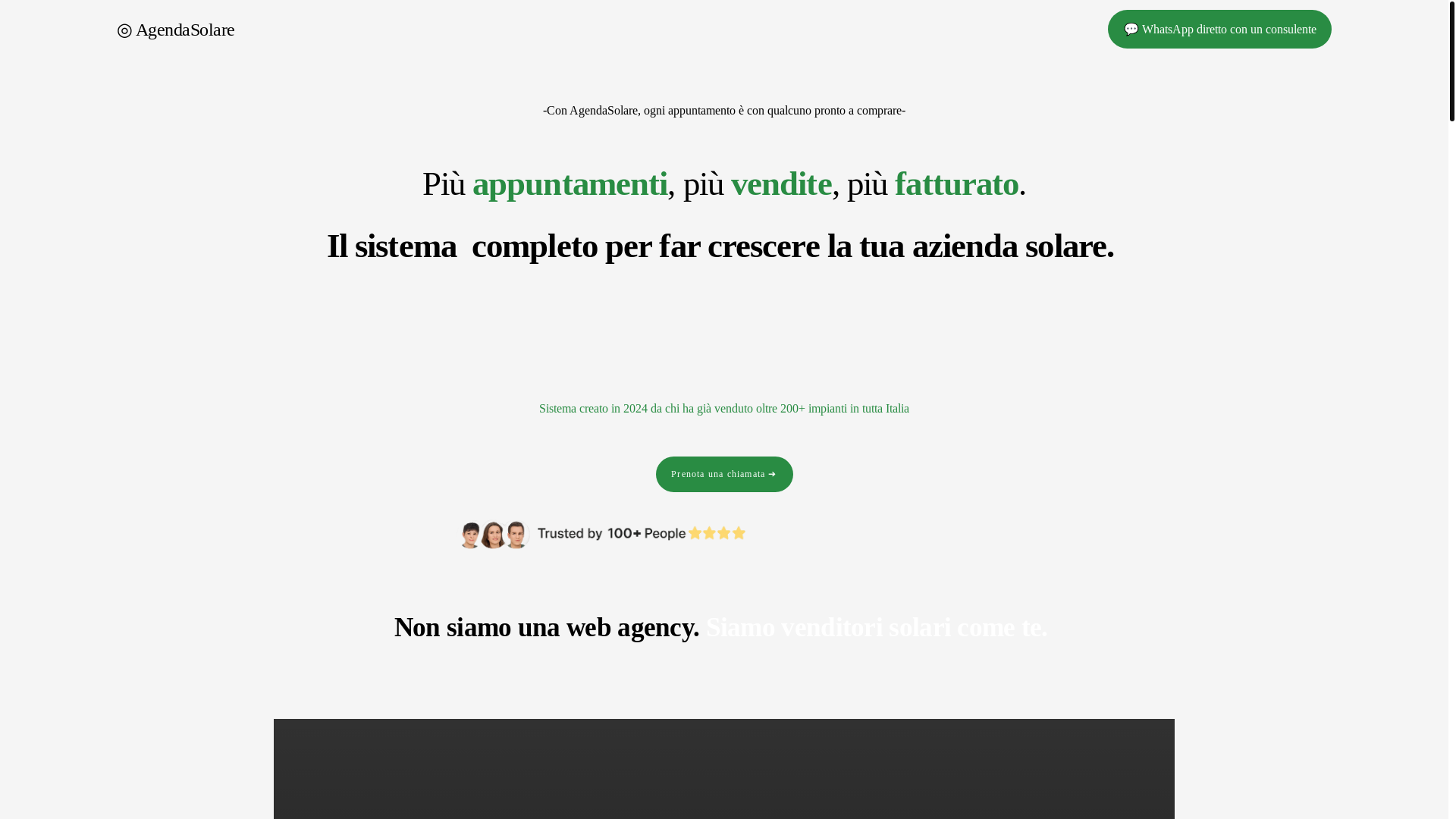 website screenshot of https://agendasolare.it/