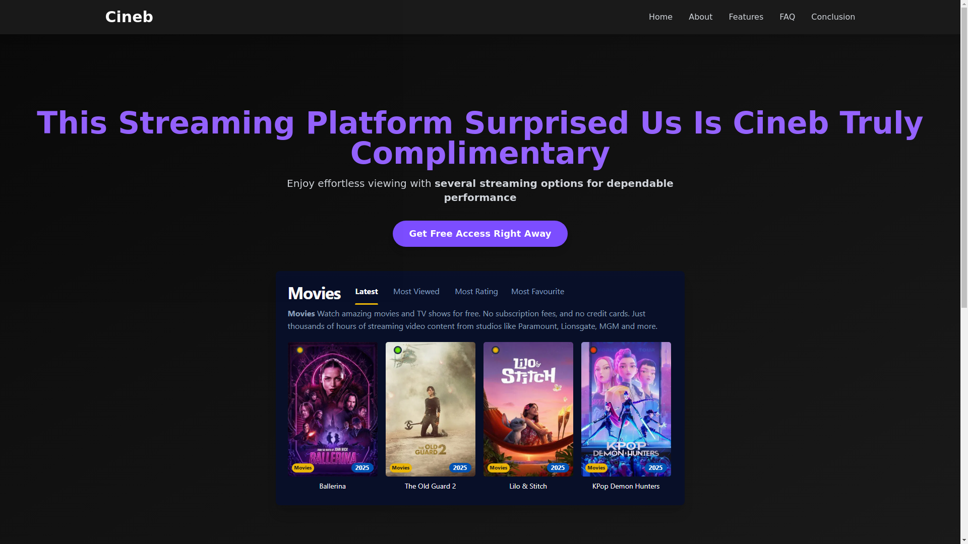 website screenshot of https://cineb-6wmp.pages.dev/