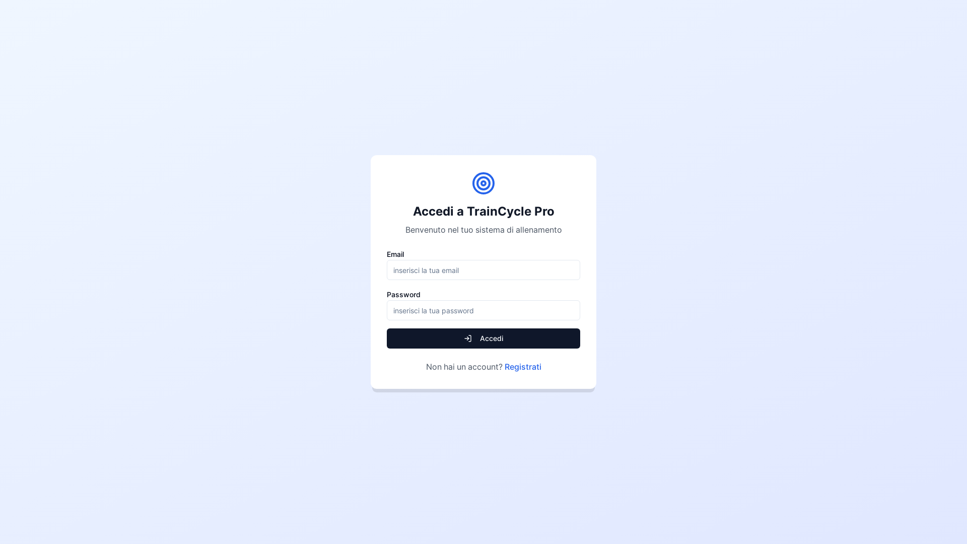 website screenshot of https://traincyclepro.com/