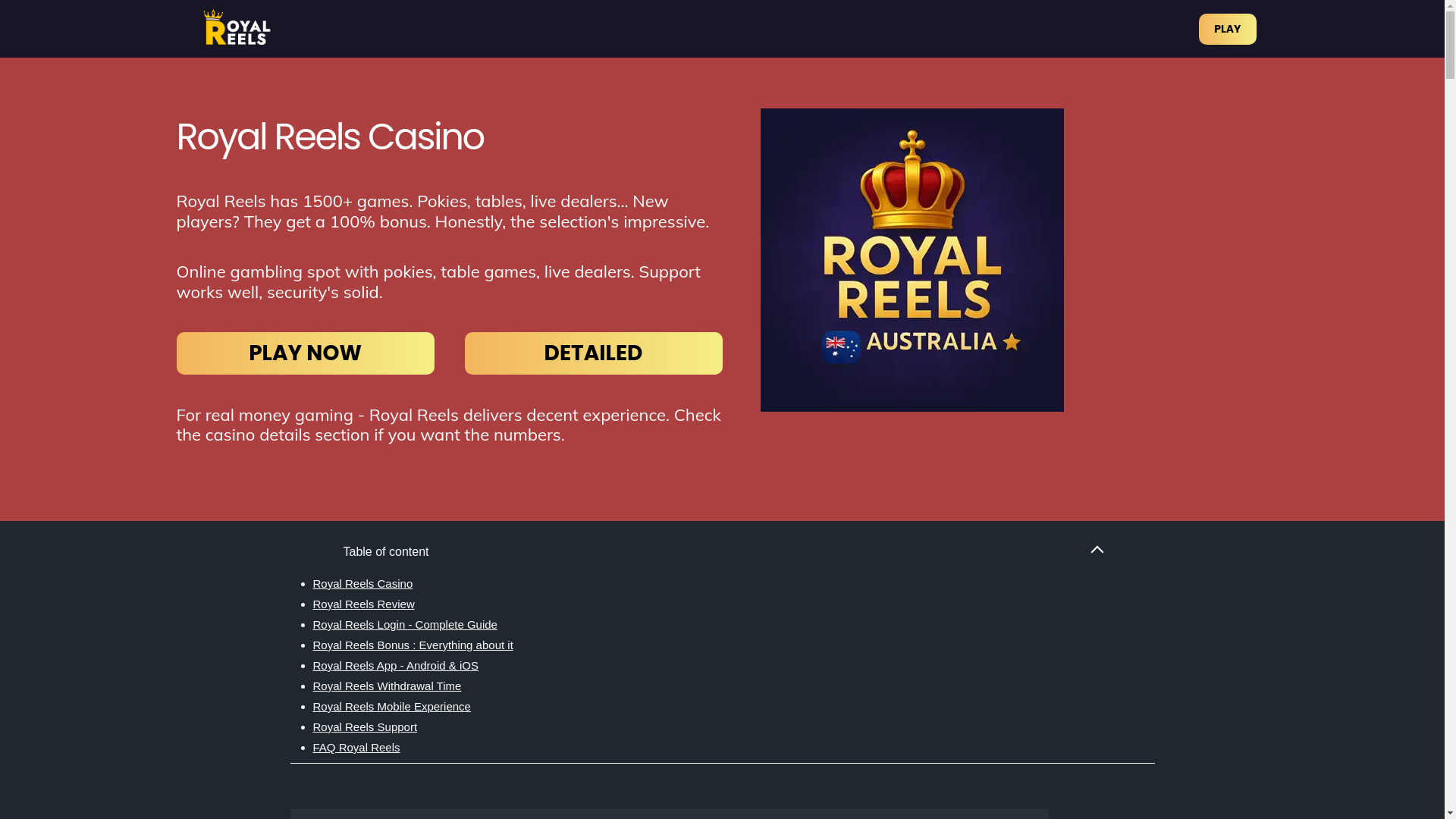 website screenshot of https://royalreelscodes.com/