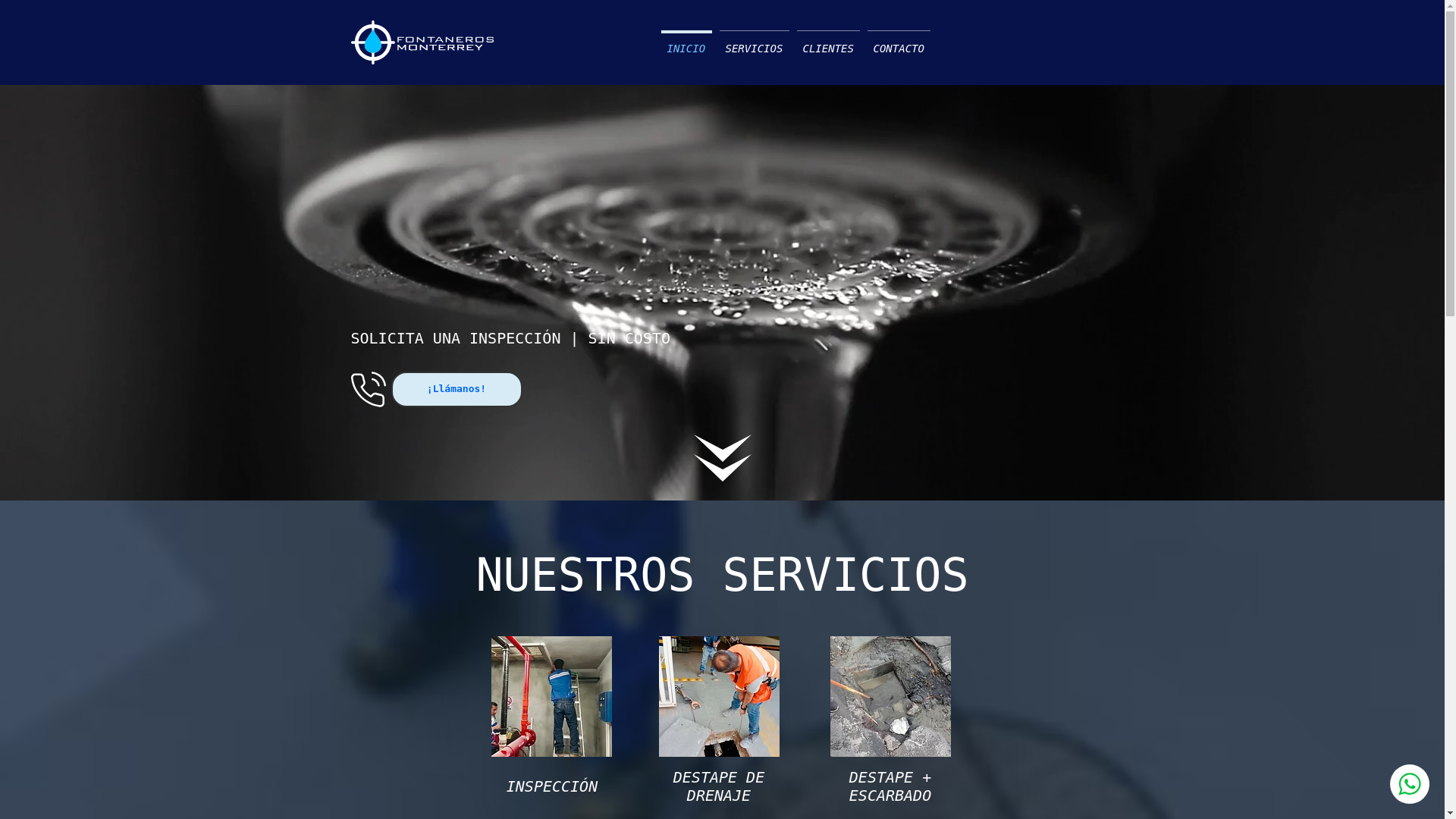 website screenshot of https://fontanerosmonterrey.com/