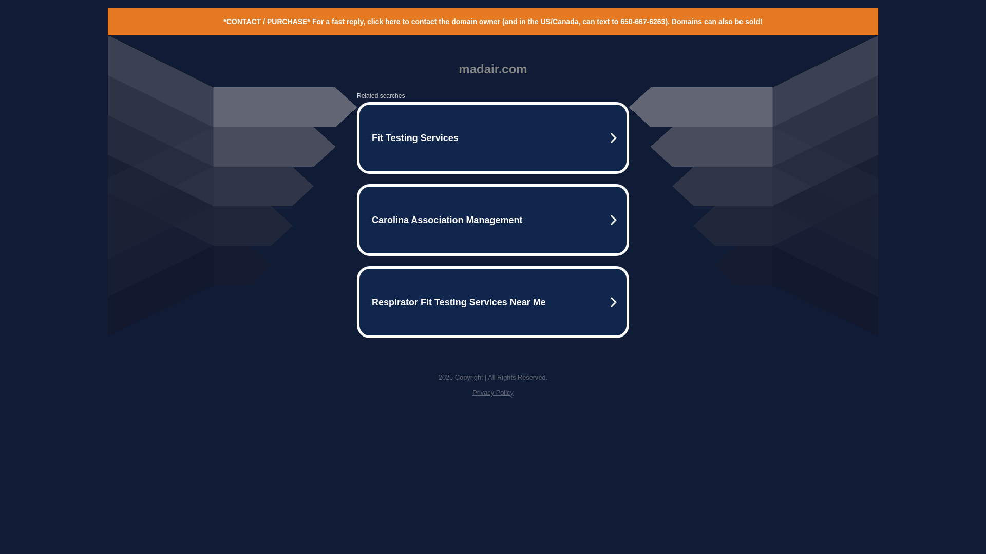 website screenshot of https://vnet.madair.com/