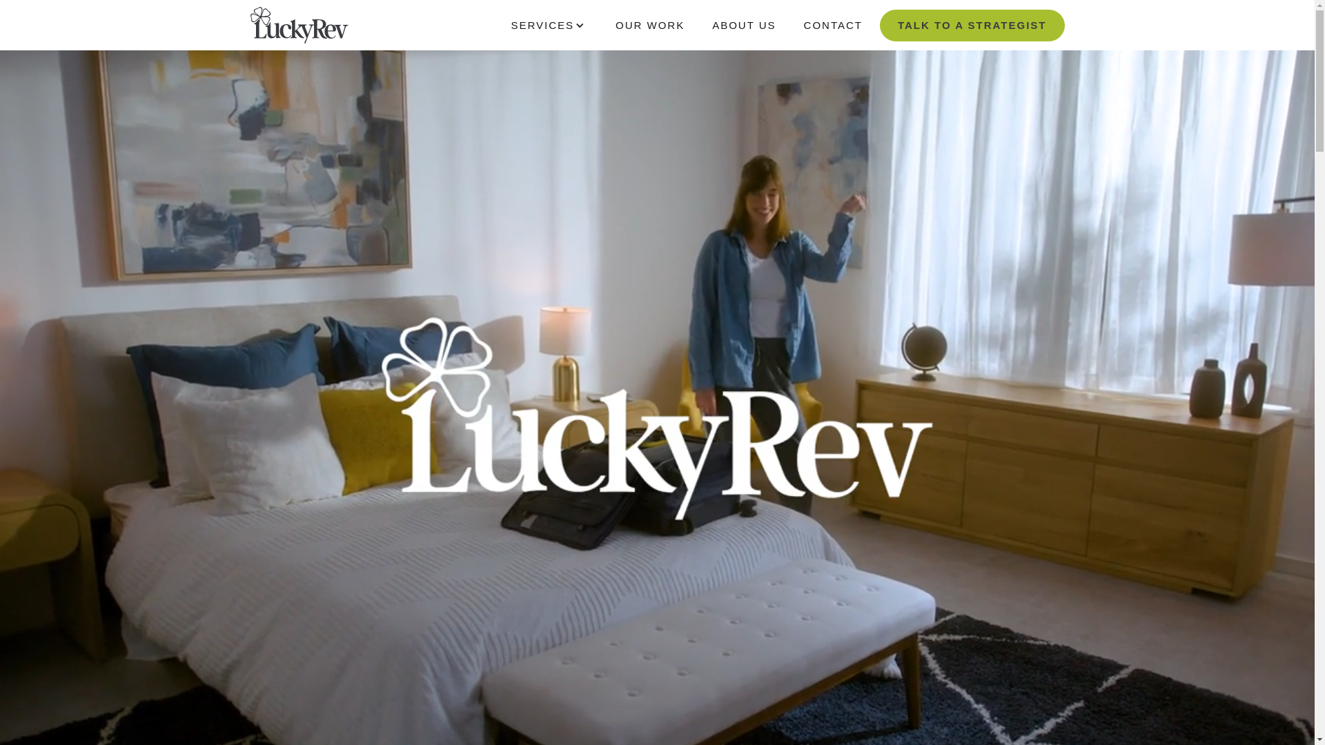 website screenshot of https://chooseluckyrev.com/