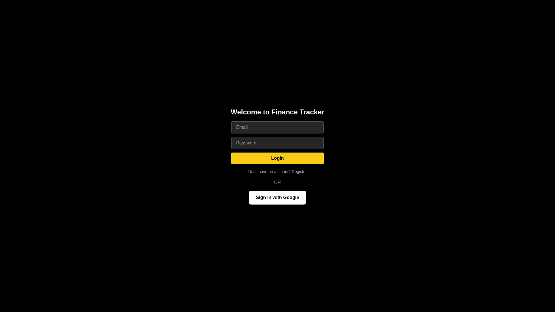 website screenshot of https://finance-tracker-rag.pages.dev/