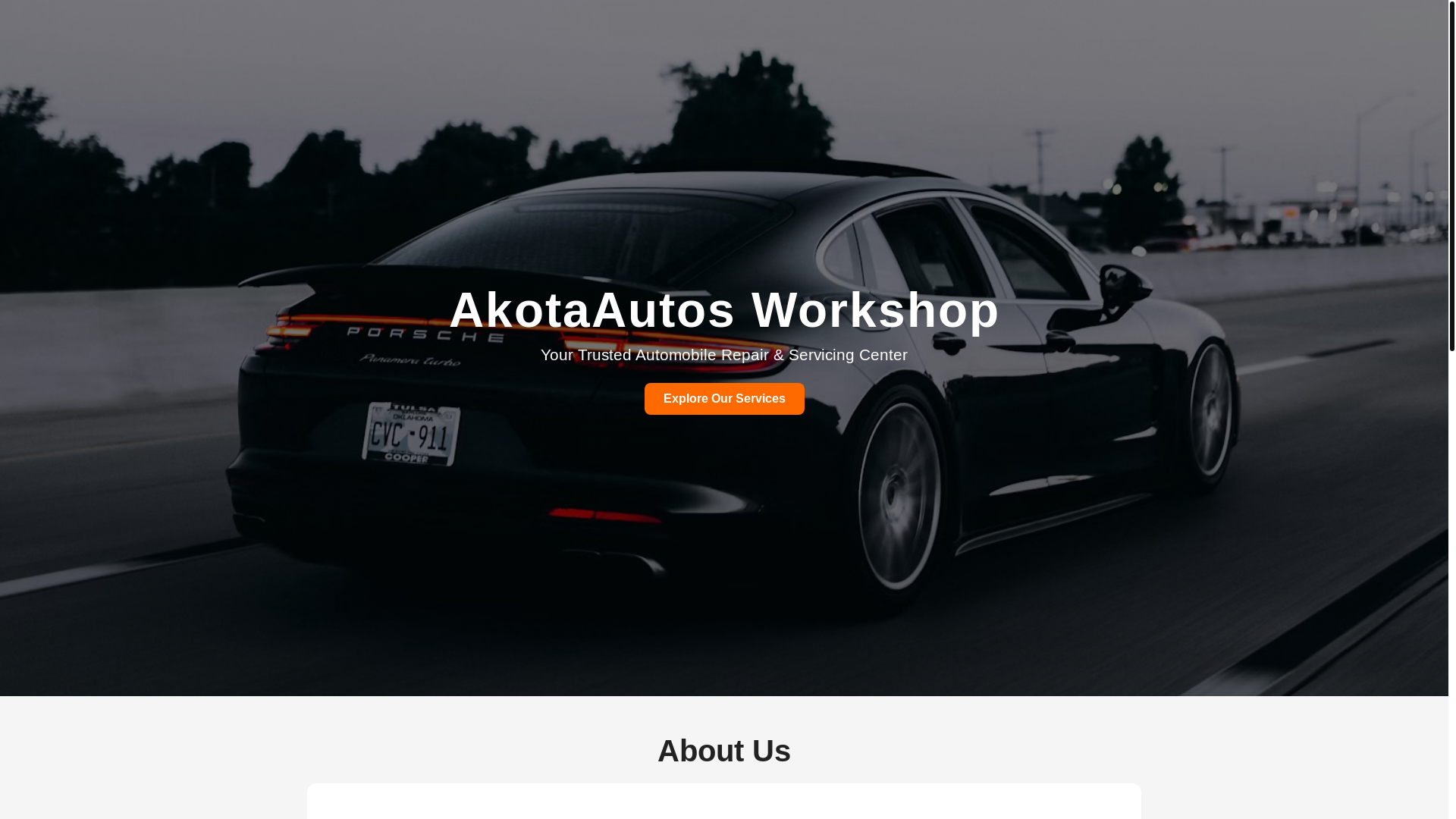 website screenshot of https://akotaautos.com/