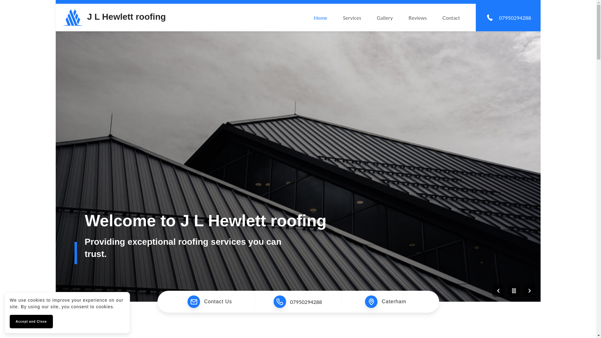 website screenshot of https://jlhewlettroofing.com/