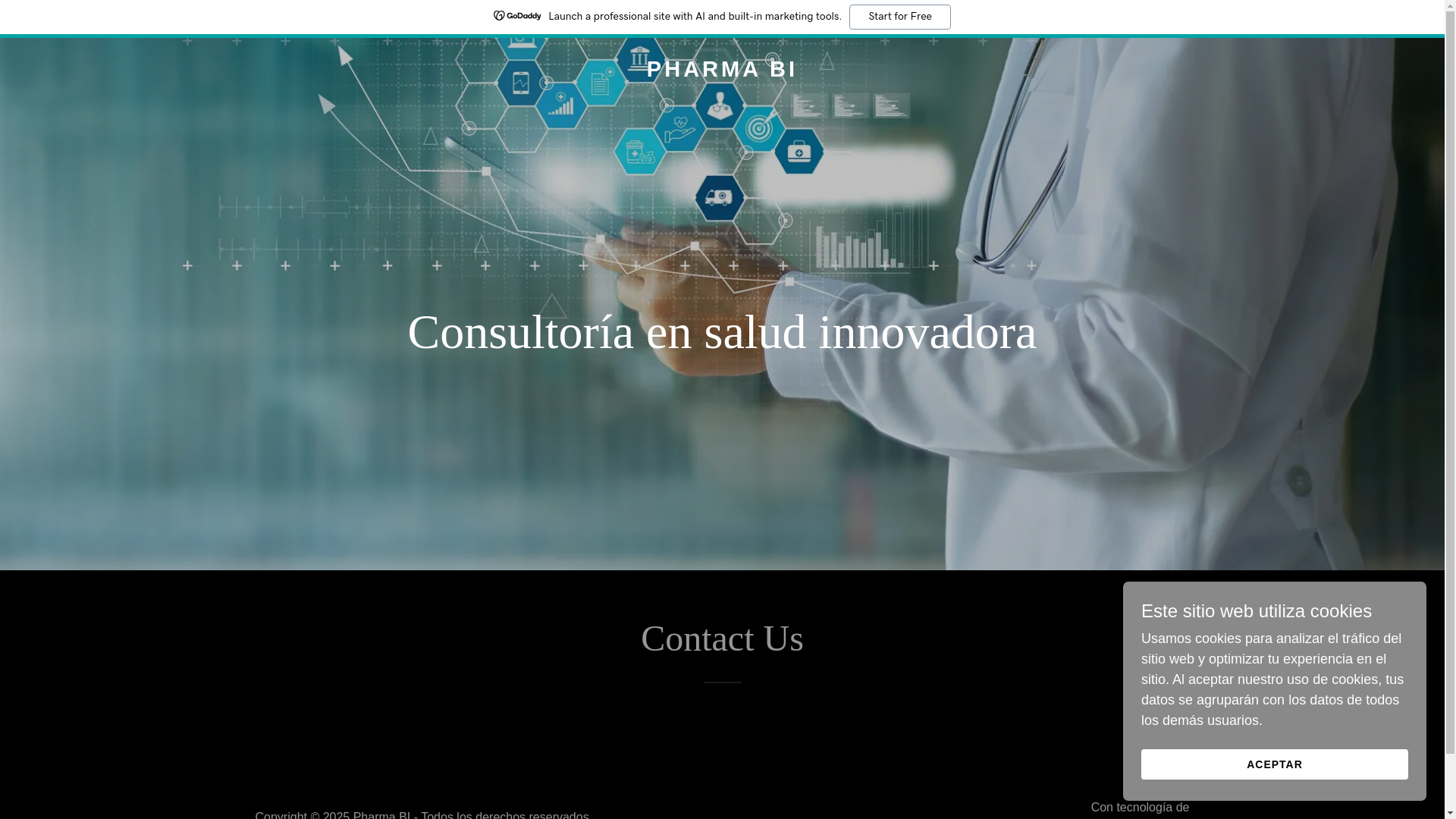 website screenshot of https://pharmabi.mx/