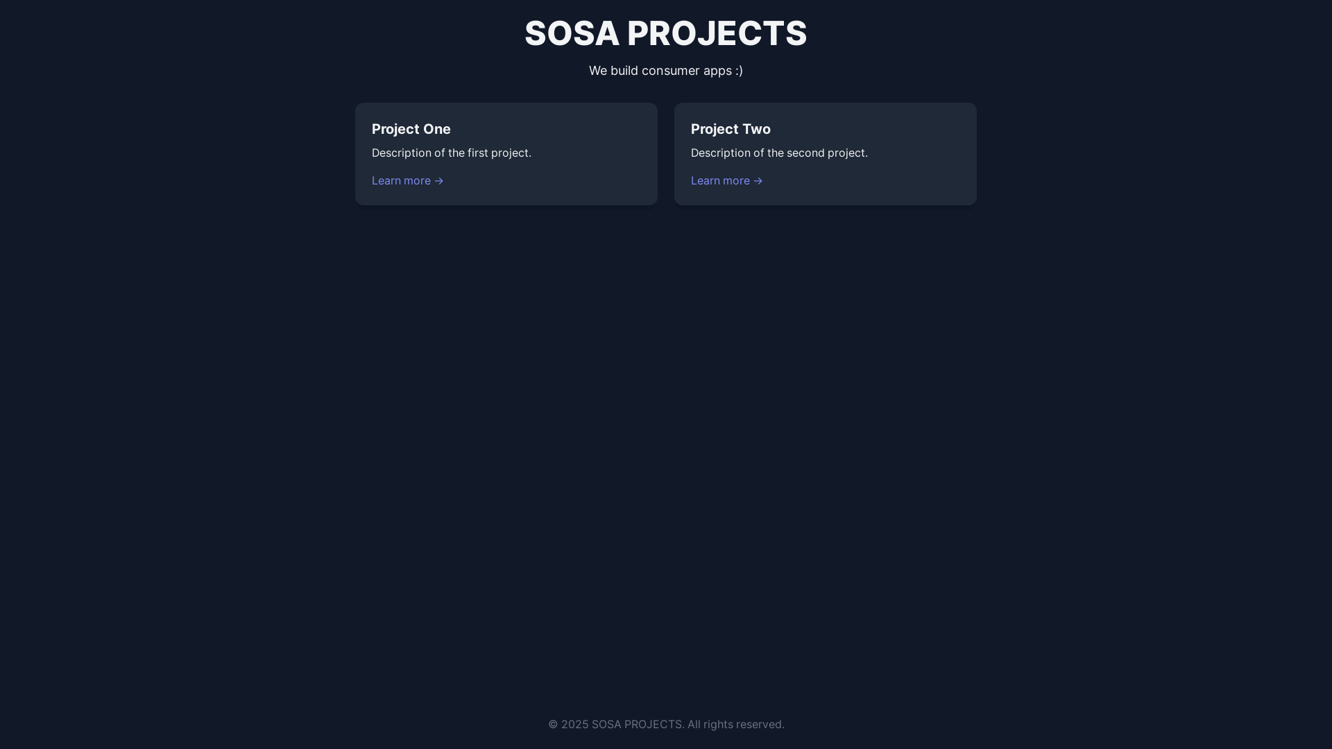 website screenshot of https://sosaprojectss.pages.dev/