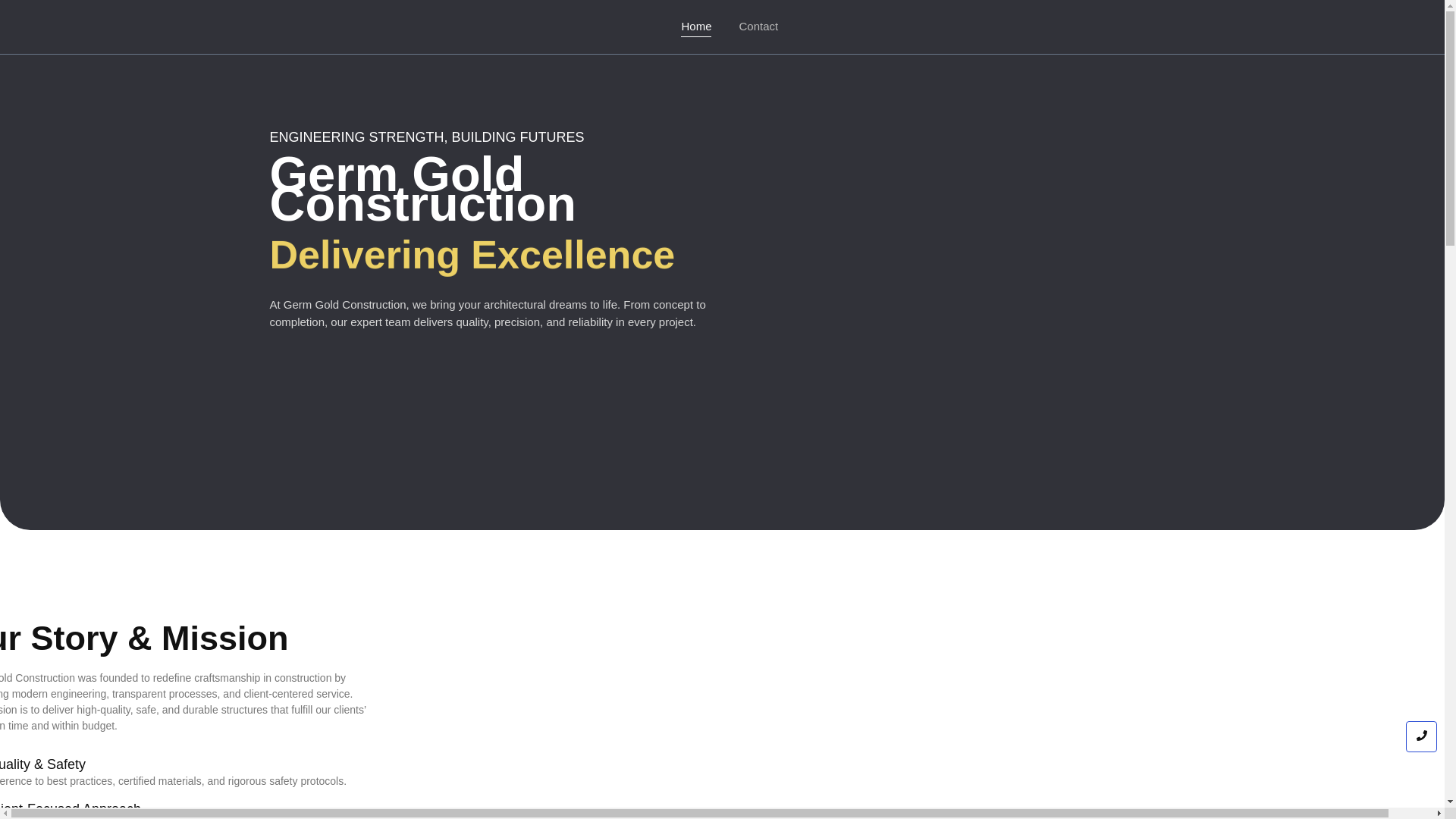 website screenshot of https://germgoldconstruction.com/