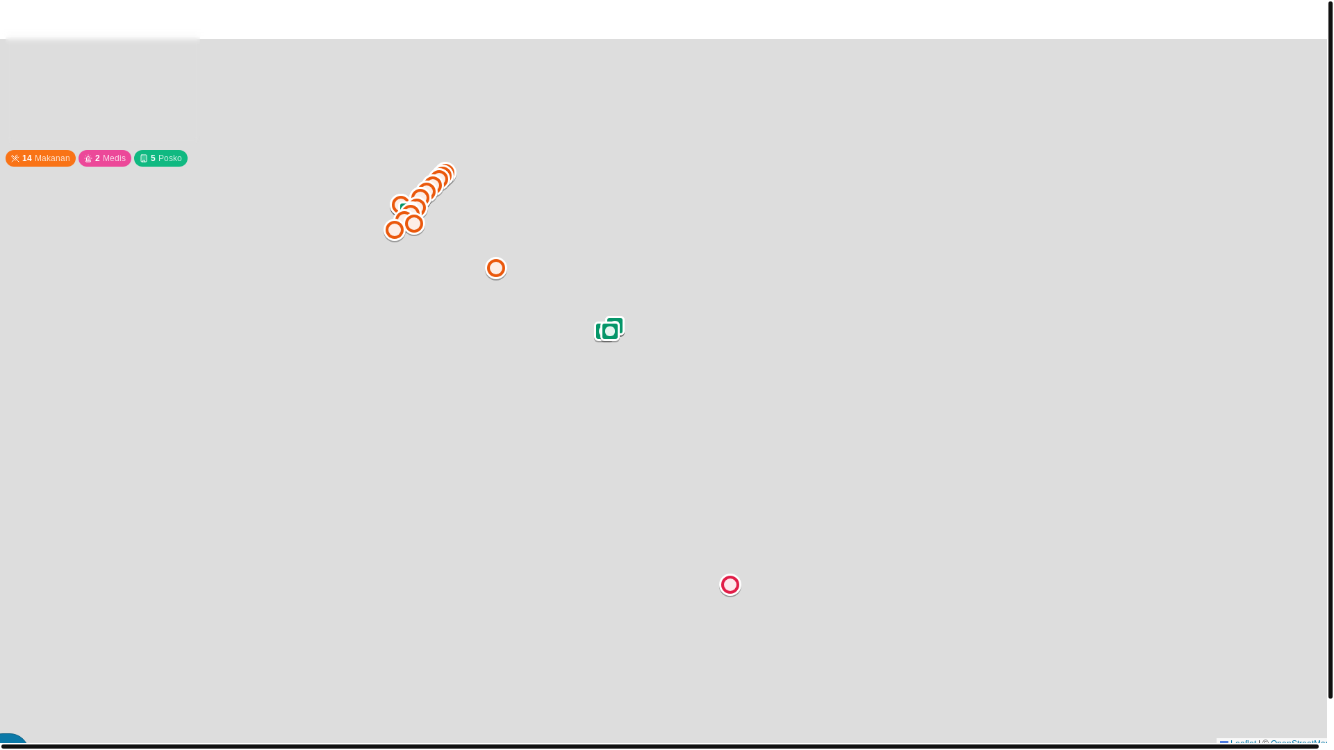 website screenshot of https://kawalbencana.com/