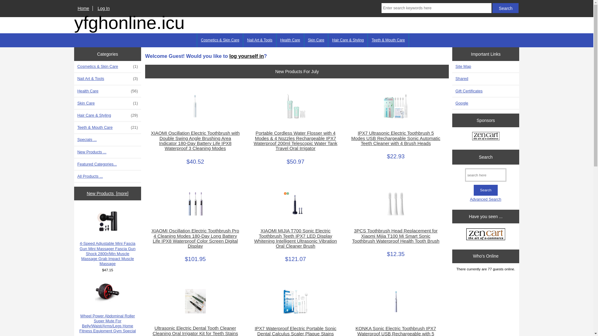 website screenshot of https://yfghonline.icu/