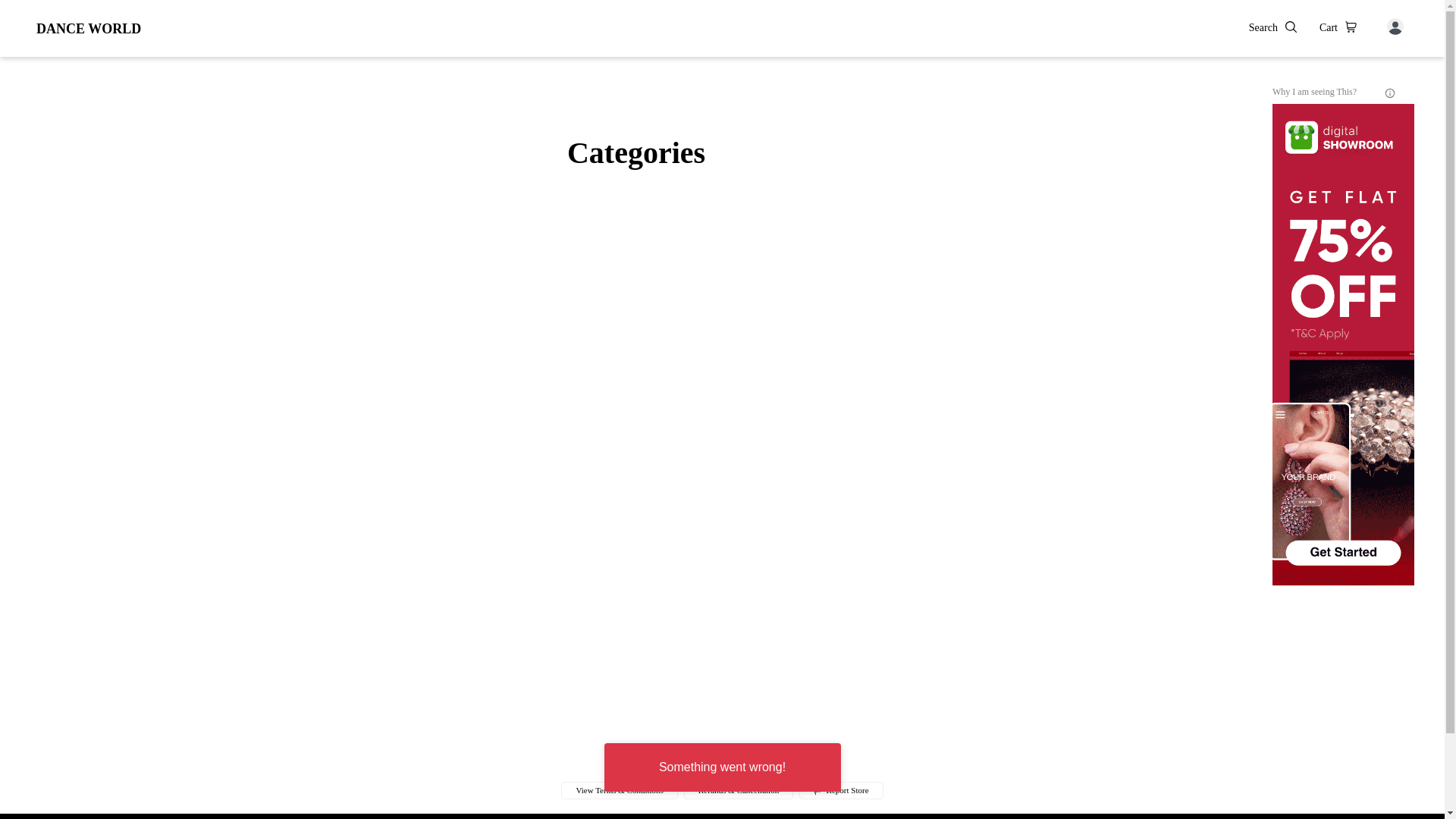 website screenshot of https://danceworld.co.in/