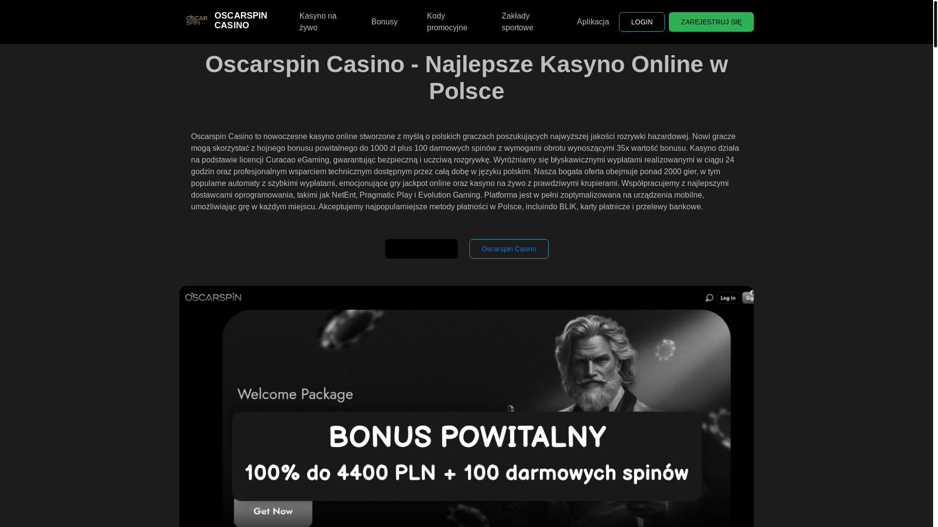 website screenshot of https://oscarspinwin-com.pages.dev/