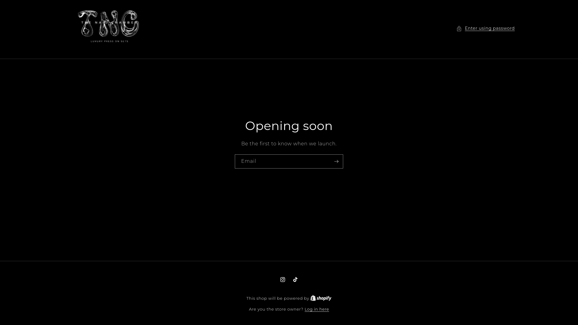 website screenshot of https://the-nail-chamber.com/