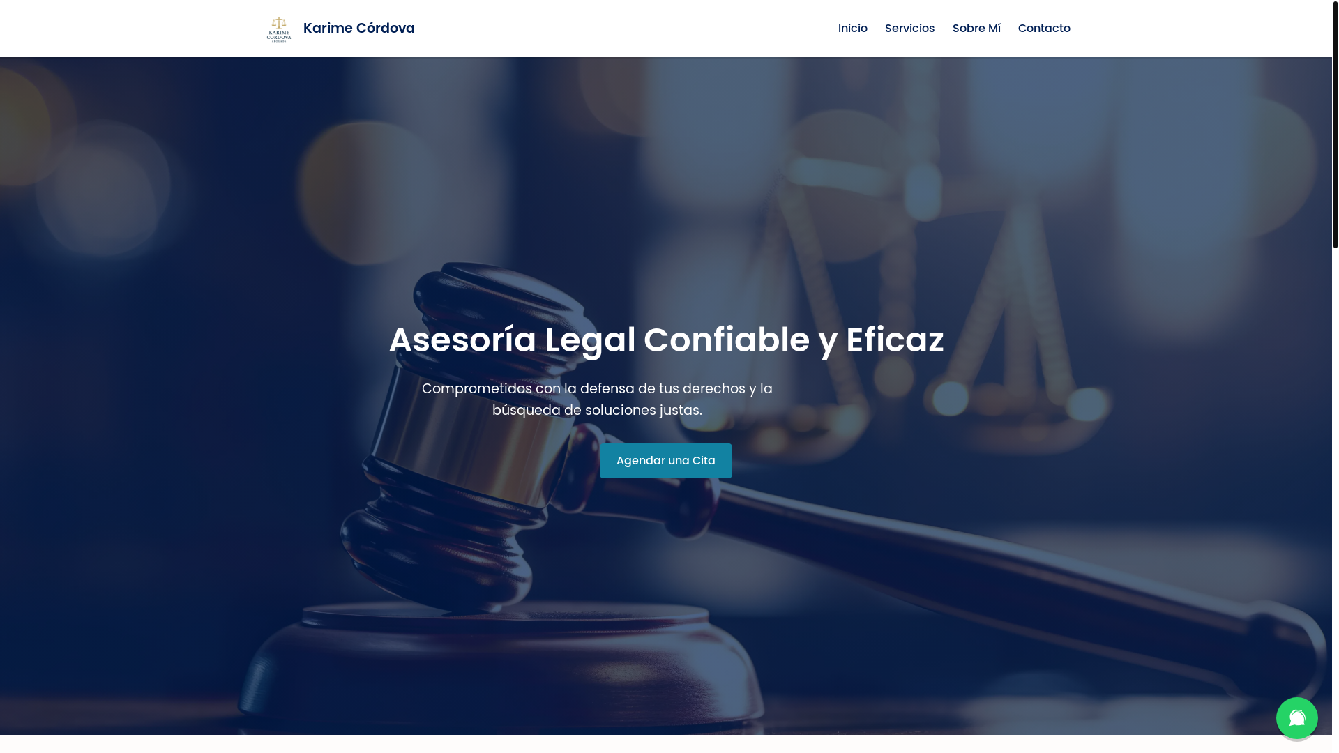 website screenshot of https://abogada-karime.pages.dev/