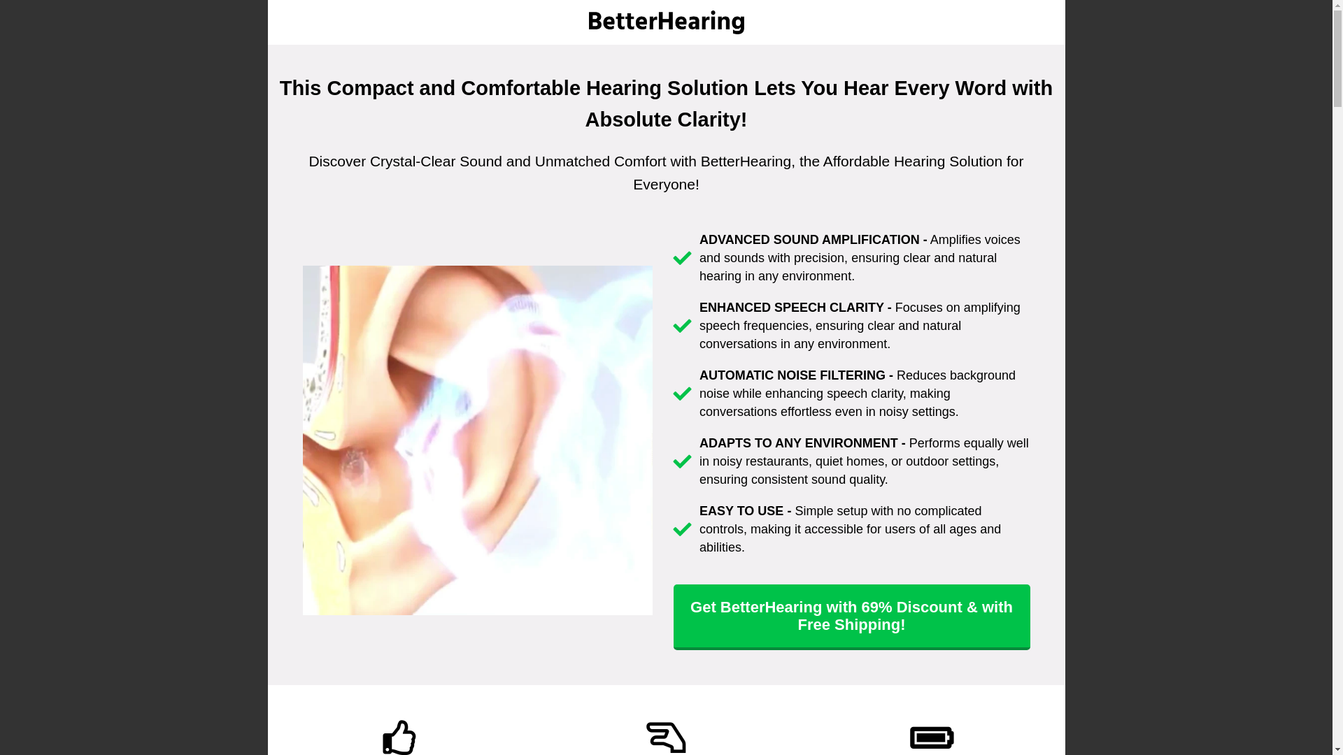 website screenshot of https://better-hearing.store/