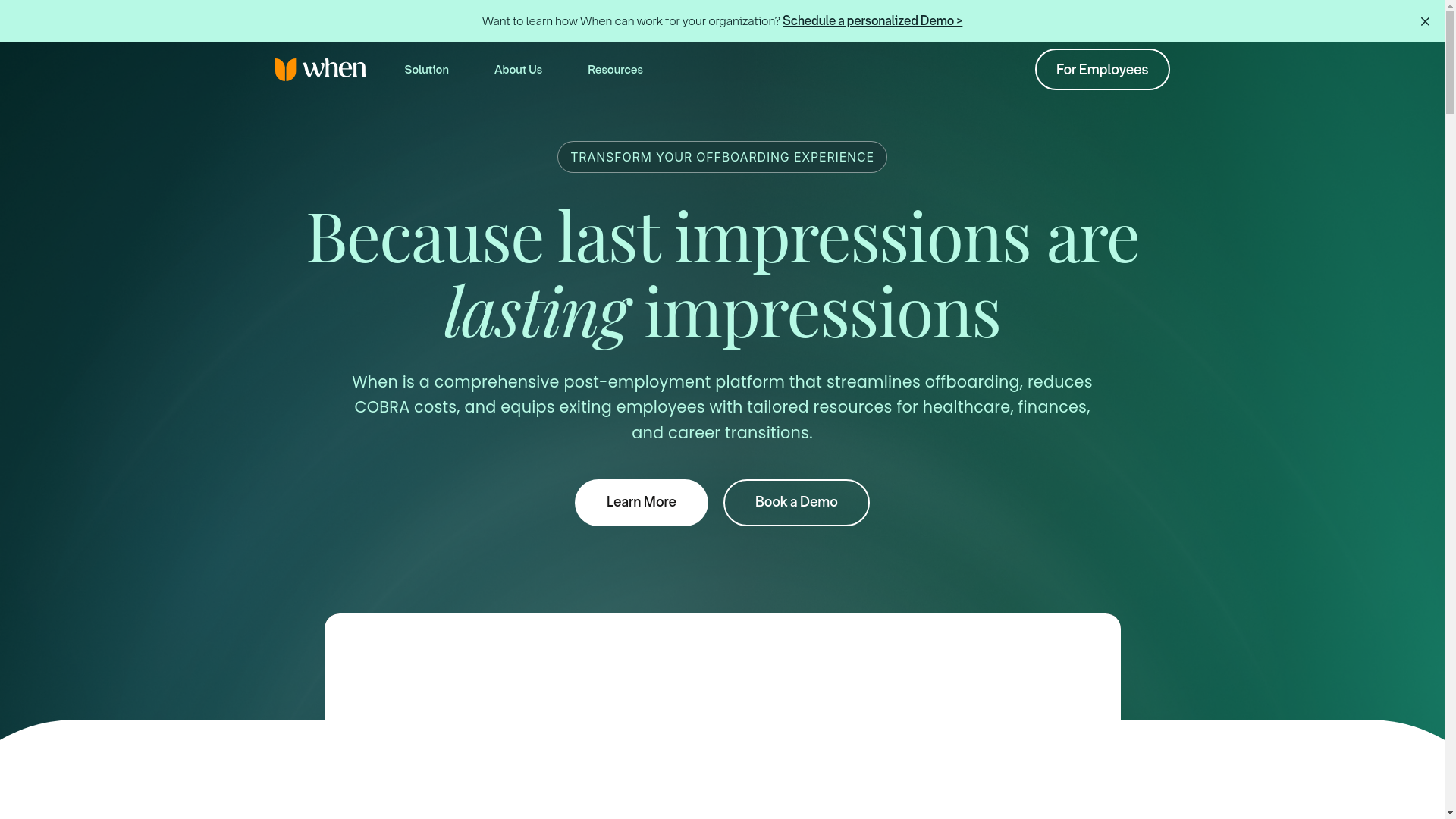 website screenshot of https://when-connect.com/