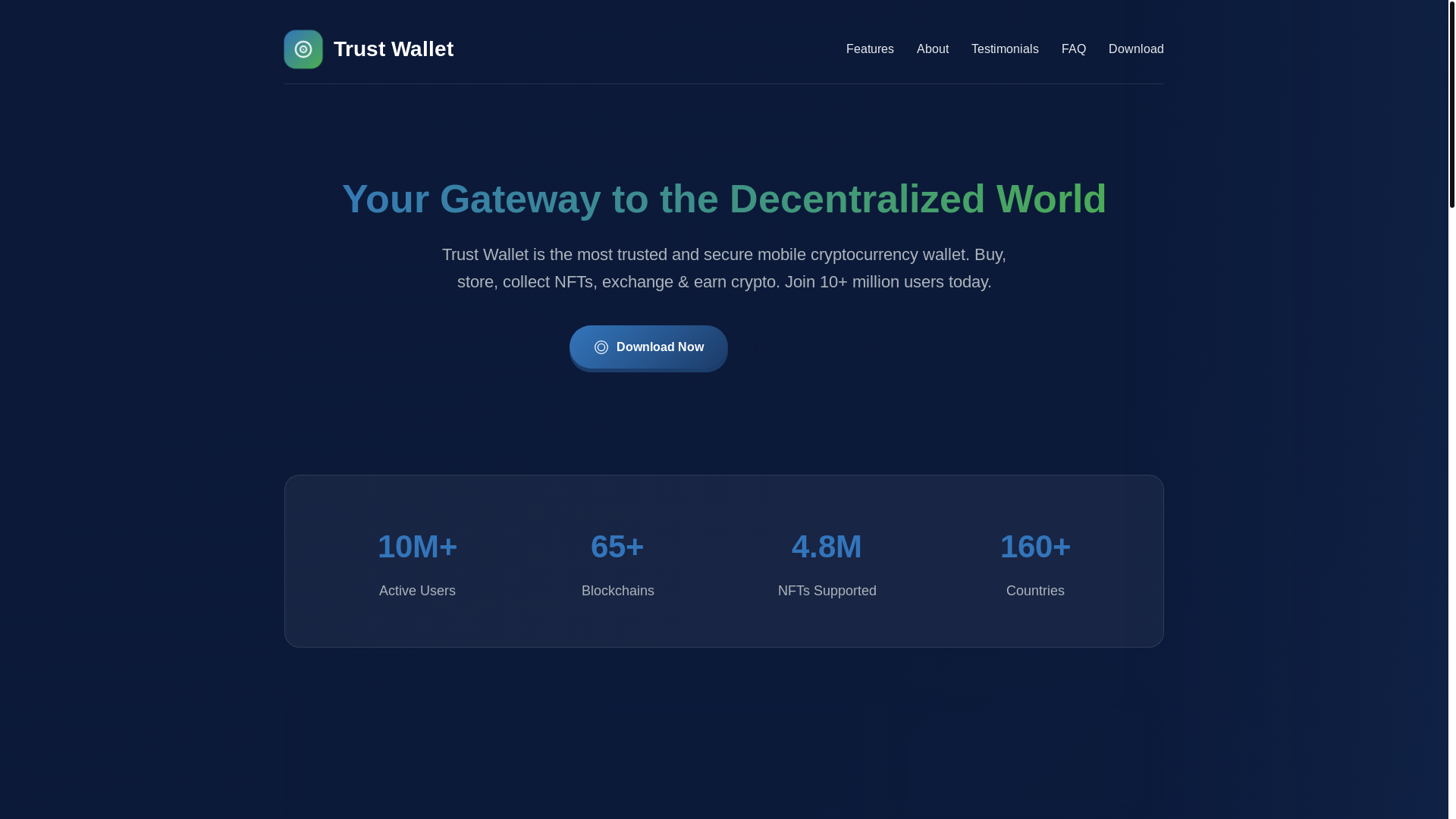 website screenshot of https://cloudin-trust-wallet.pages.dev/
