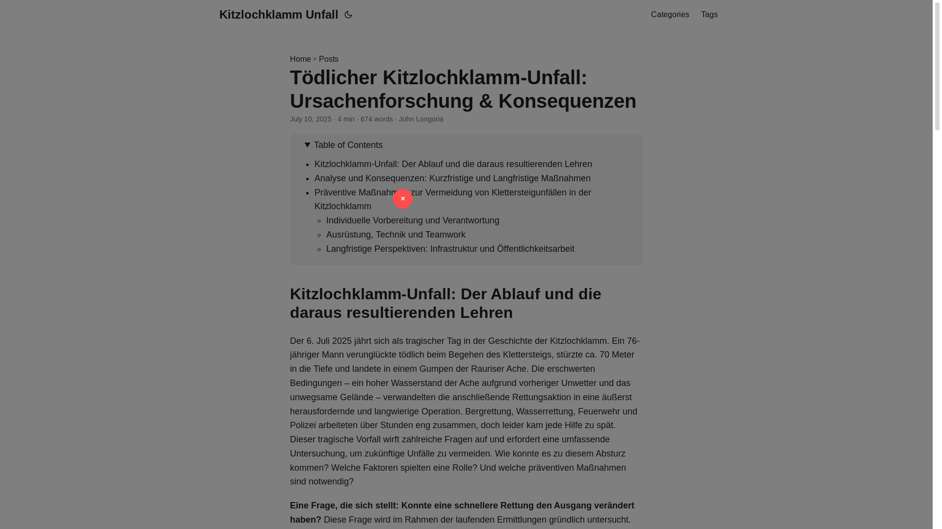 website screenshot of https://kitzlochklamm-unfall20250714.pages.dev/
