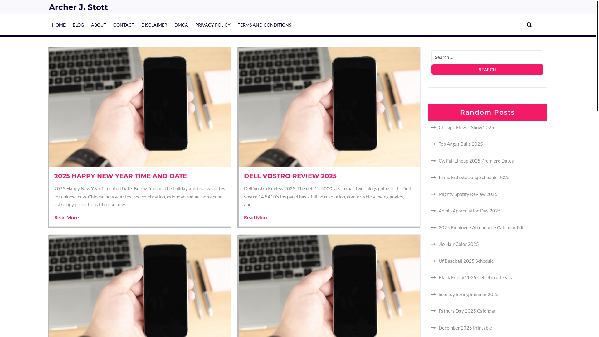 website screenshot of https://archerjstott.pages.dev/